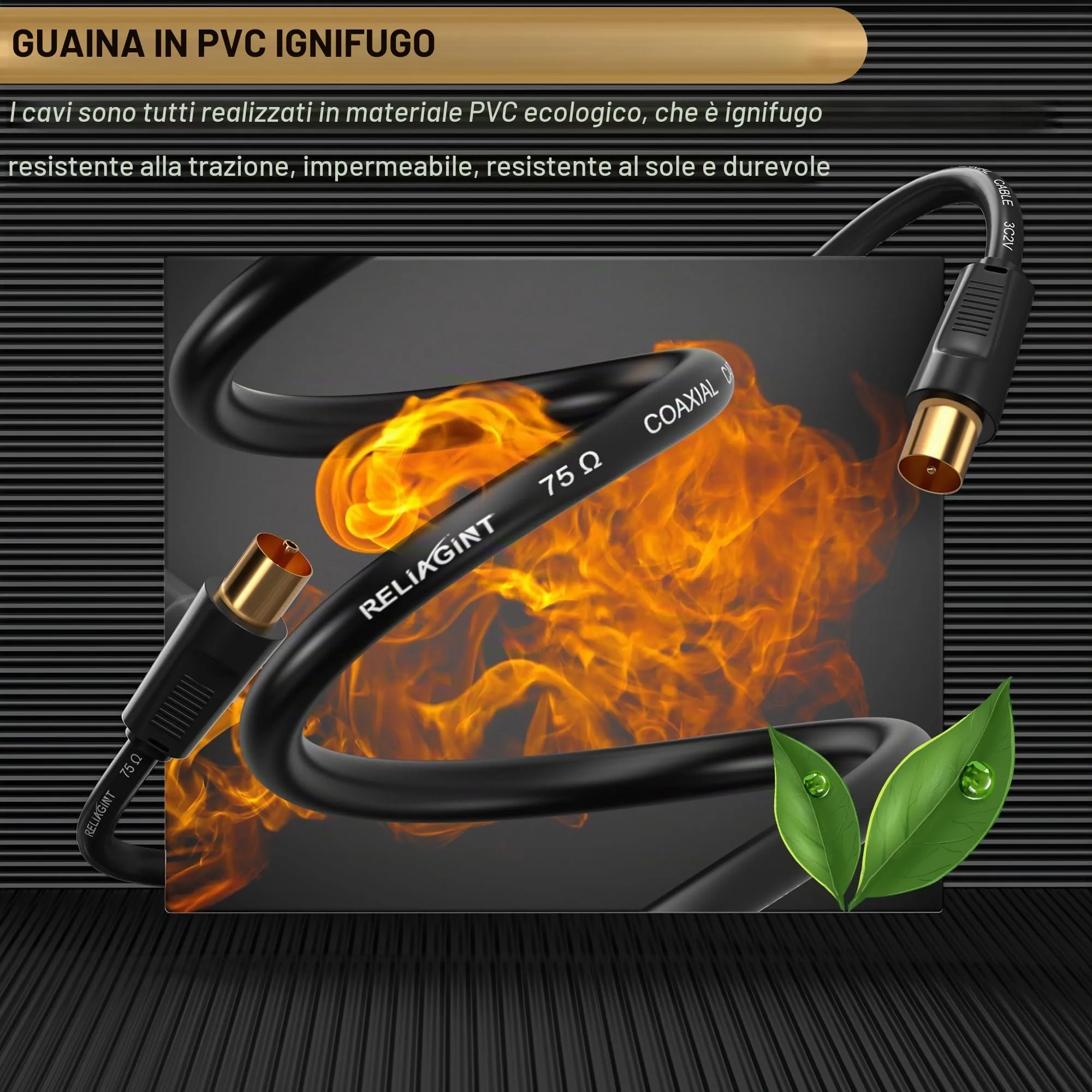 RELIAGINT RL Flex TV Antenna Prolunga in rame DVB-T DVB-T2 - immagine 5