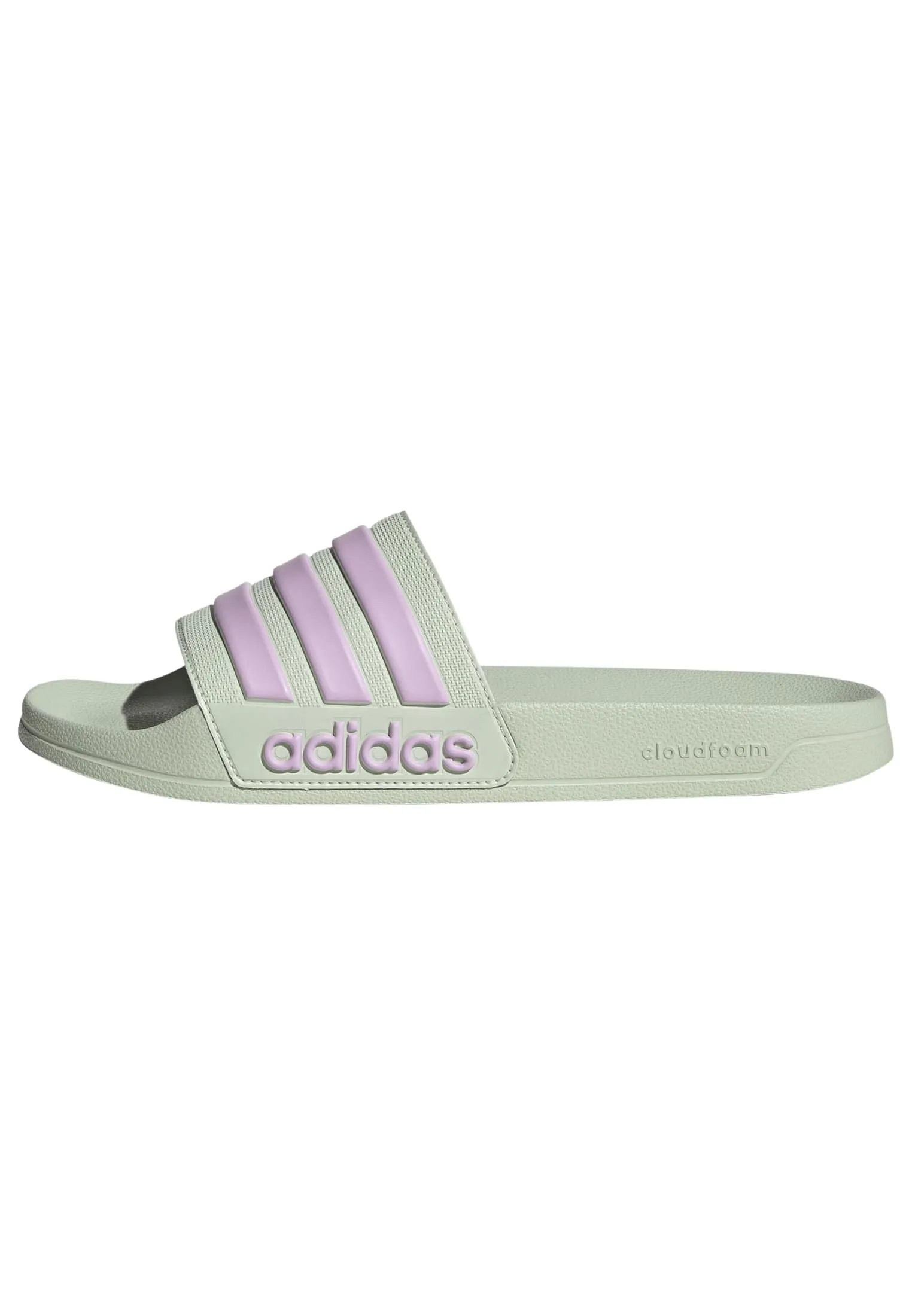 adidas Unisex - Adulto Adilette Shower Slides, linen green/bliss lilac/bliss lilac, 40.5 EU - immagine 1