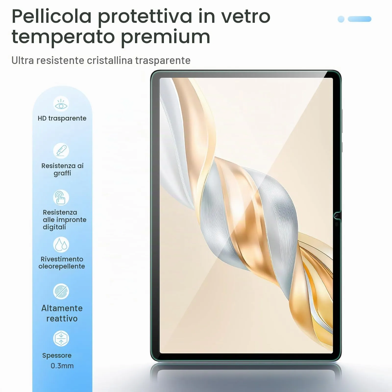 Gerutek Pellicola Protettiva per Honor Pad X9A / X9 / X8 Pro 11,5'' - immagine 3