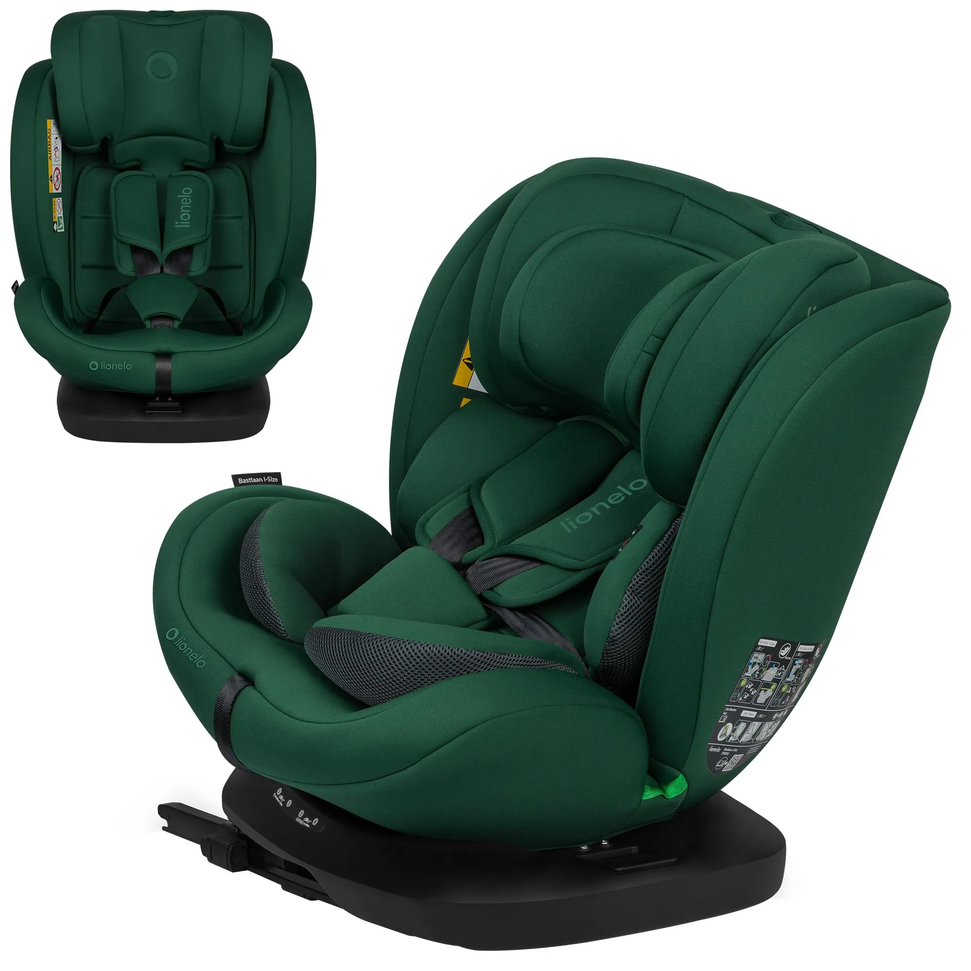LIONELO Bastiaan i-Size Seggiolino Auto Evolutivo 4 in 1 40-150 cm ISOFIX - immagine 1