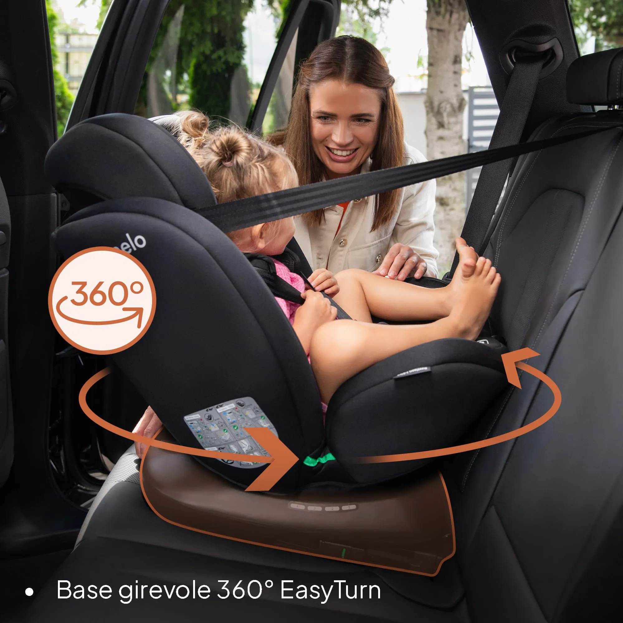 LIONELO Bastiaan i-Size Seggiolino Auto Evolutivo 4 in 1 40-150 cm ISOFIX - immagine 4