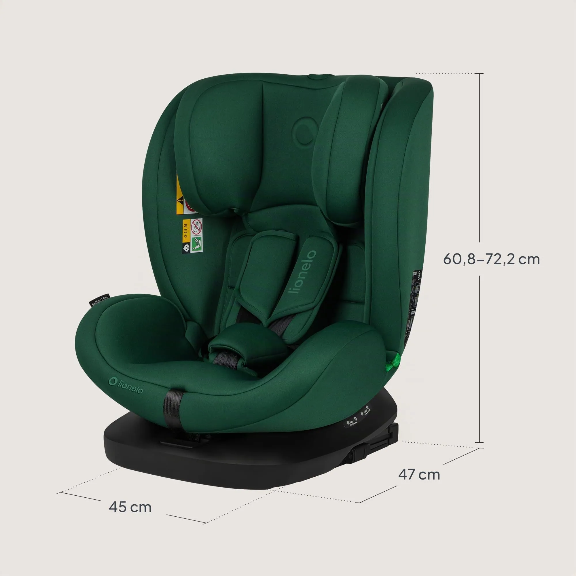 LIONELO Bastiaan i-Size Seggiolino Auto Evolutivo 4 in 1 40-150 cm ISOFIX - immagine 11