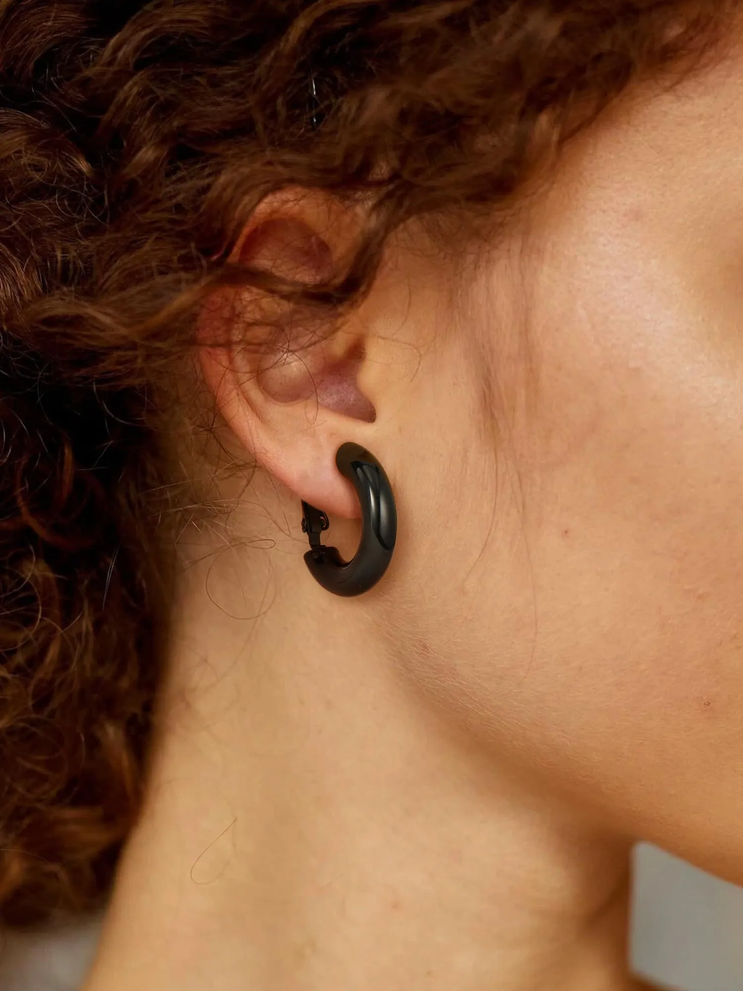 PROSTEEL Orecchini a Cerchio, 20MM, Orecchini Donna Nero, Combinazioni di Impilamento, Chiusura Minimalista Linee Morbide, con Confezione Regalo - immagine 6