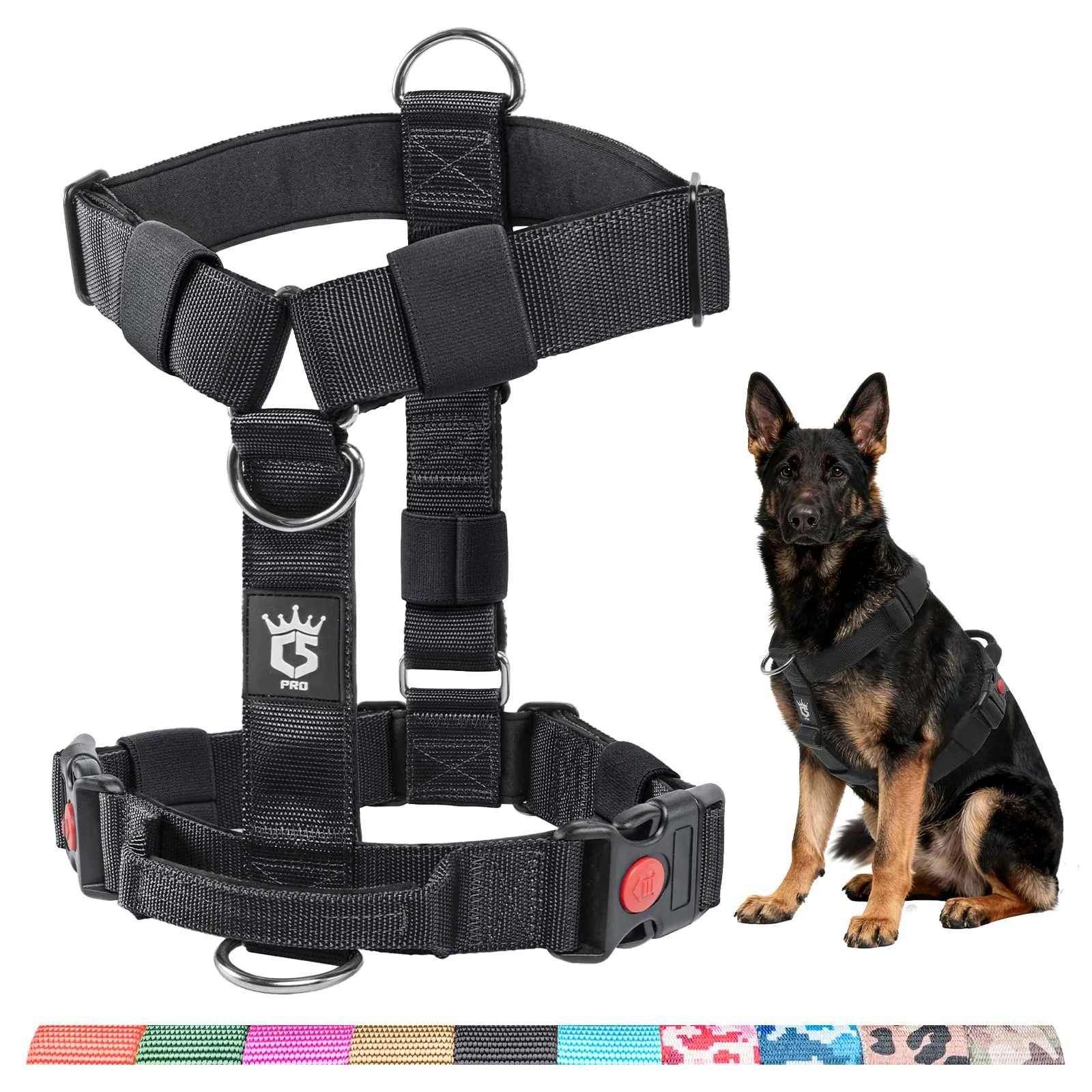 TSPRO Pettorina Cane Robusta No Pull con Maniglia per Cani Medi e Grandi - immagine 1