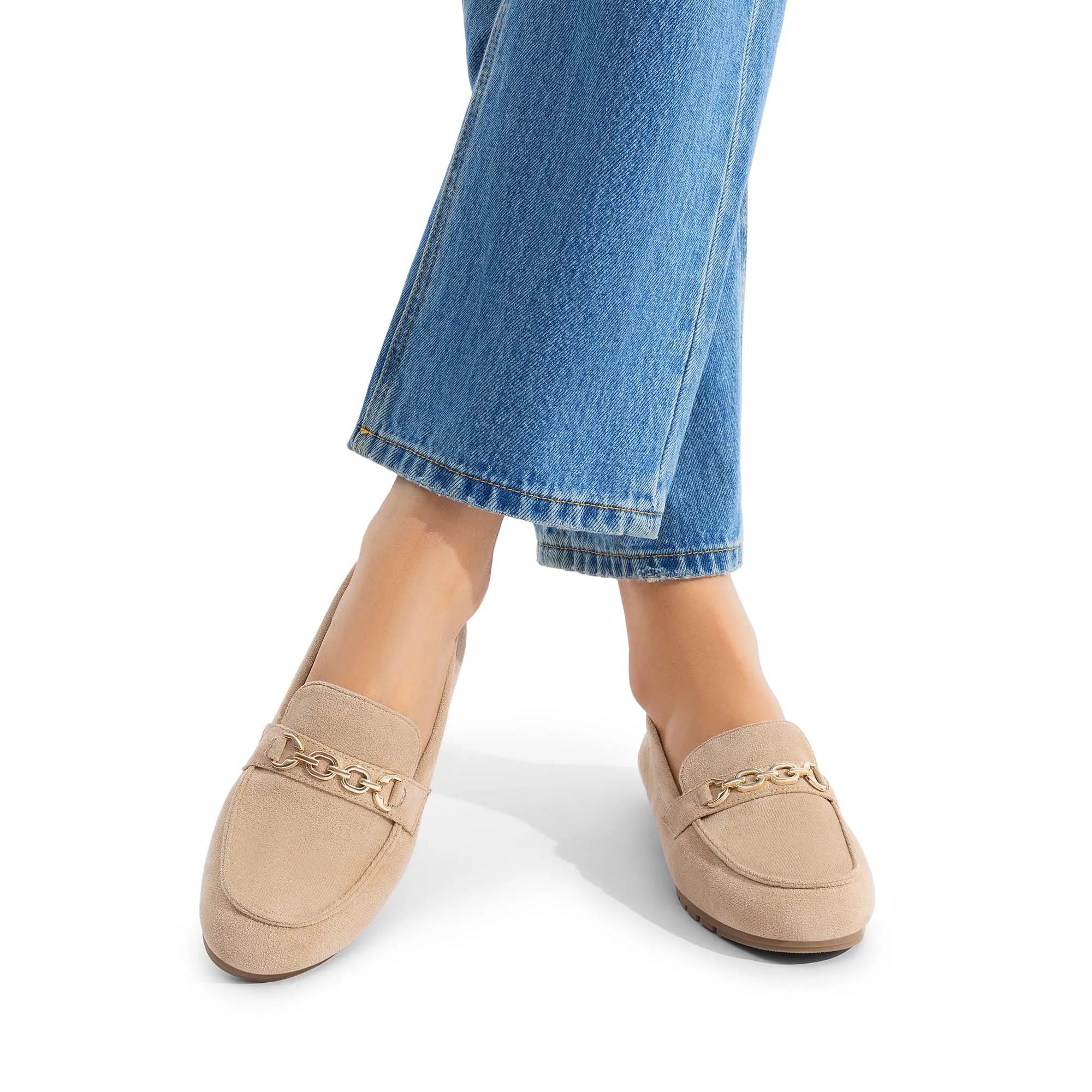 DREAM PAIRS Casual Mocassini Donna,Cammello,40 - immagine 2