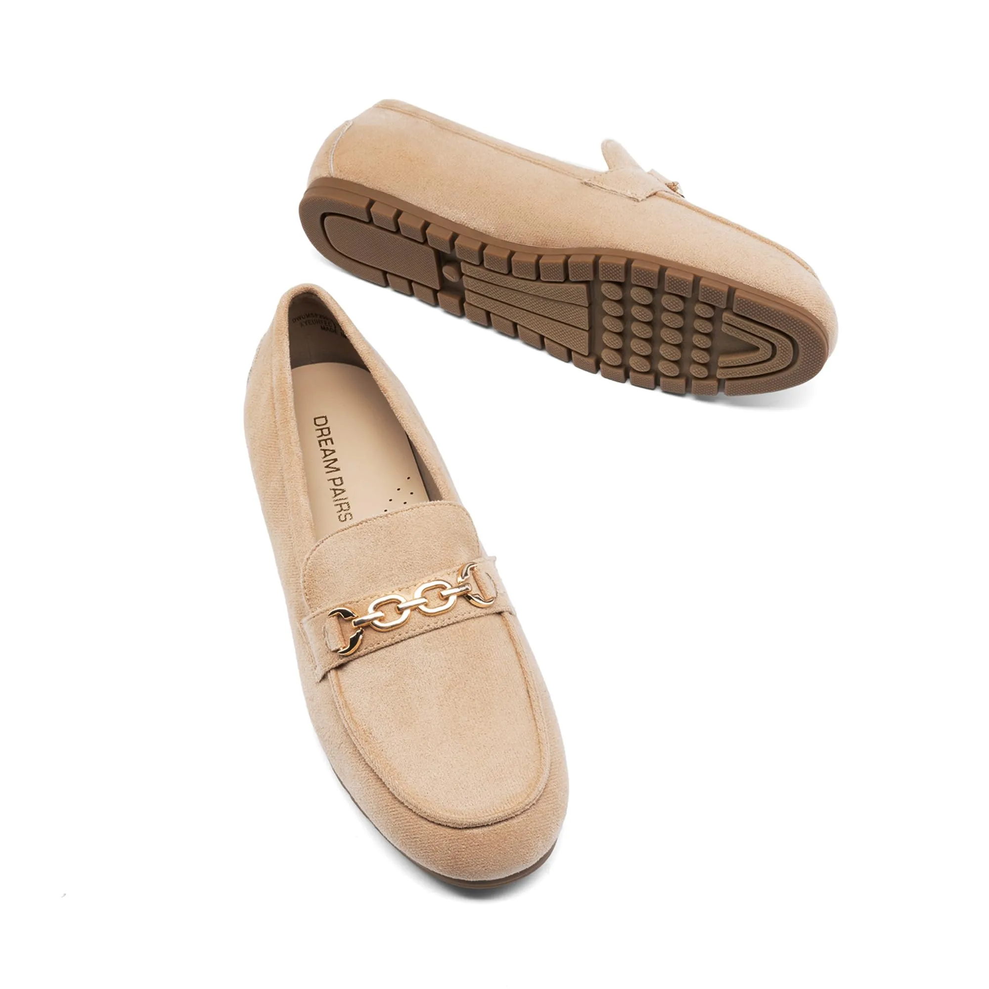 DREAM PAIRS Casual Mocassini Donna,Cammello,40 - immagine 6