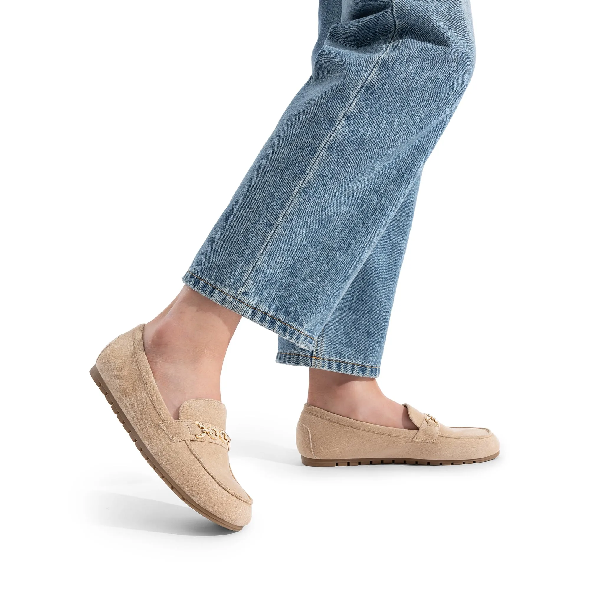 DREAM PAIRS Casual Mocassini Donna,Cammello,40 - immagine 7