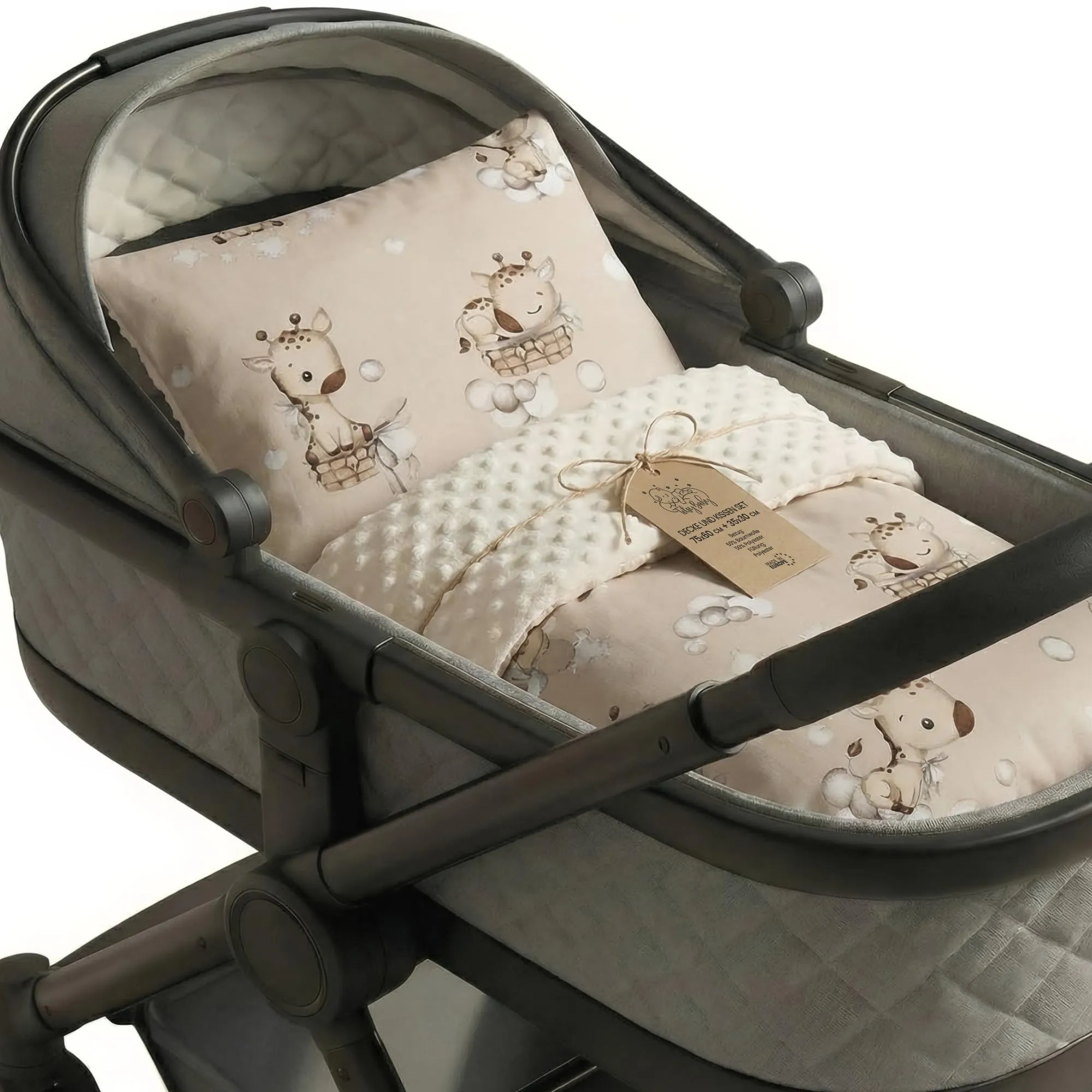 Copertina Neonato Coperta Minky Invernale pile cotone doppio lato - immagine 1