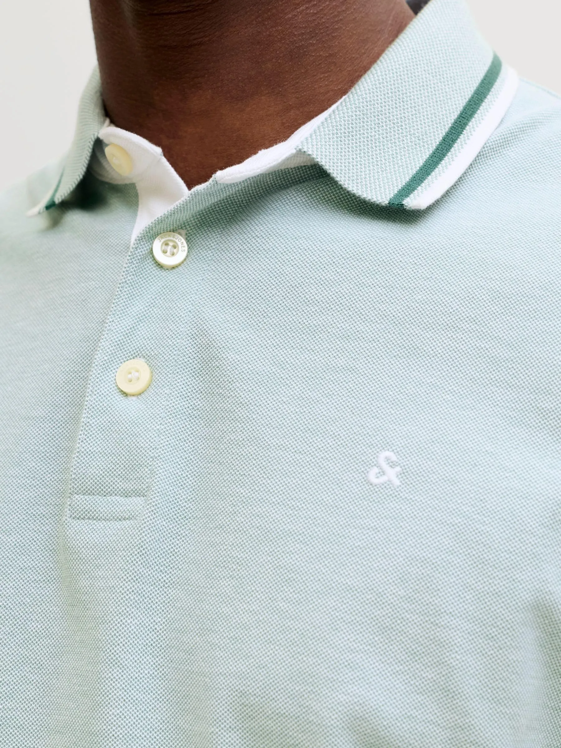 Jack & Jones Jjepaulos Polo S Noos, Blu Minerale, M - immagine 7