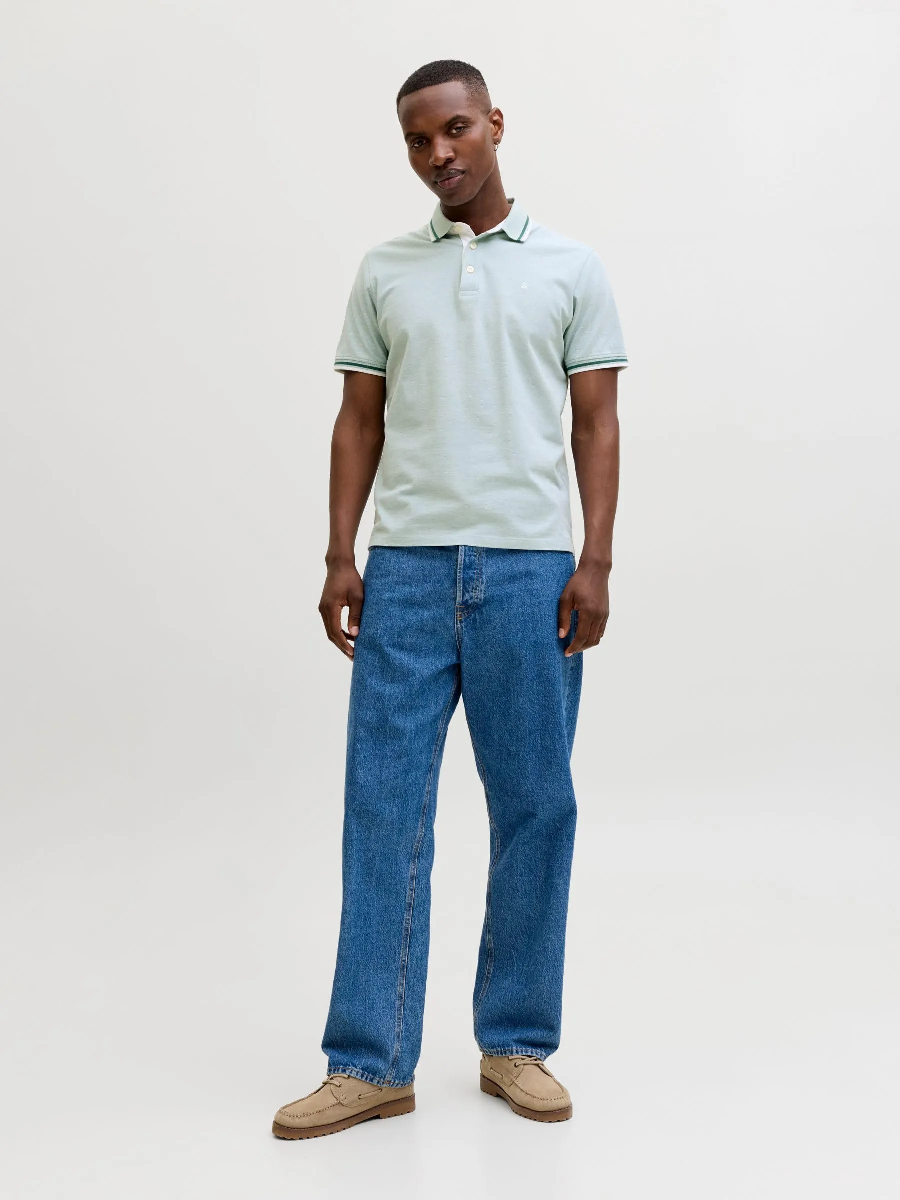 Jack & Jones Jjepaulos Polo S Noos, Blu Minerale, S - immagine 5