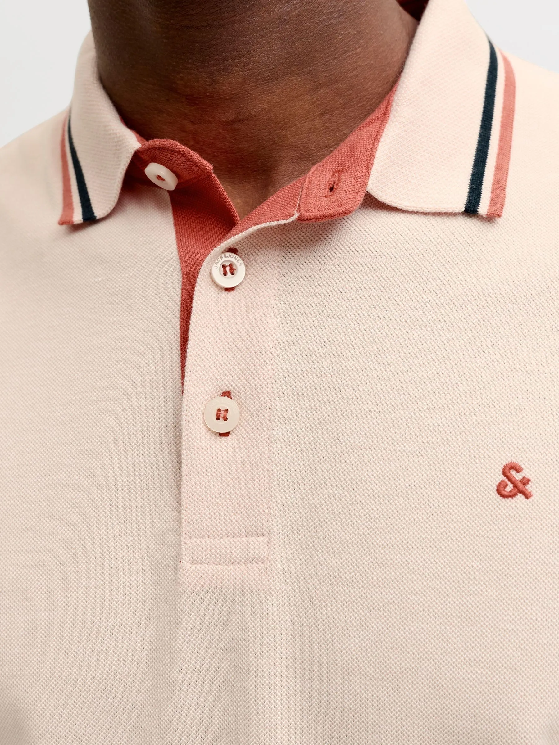 Jack & Jones Polo da Uomo Jjepaulos SS Noos, Spiaggia di Sabbia, L - immagine 6