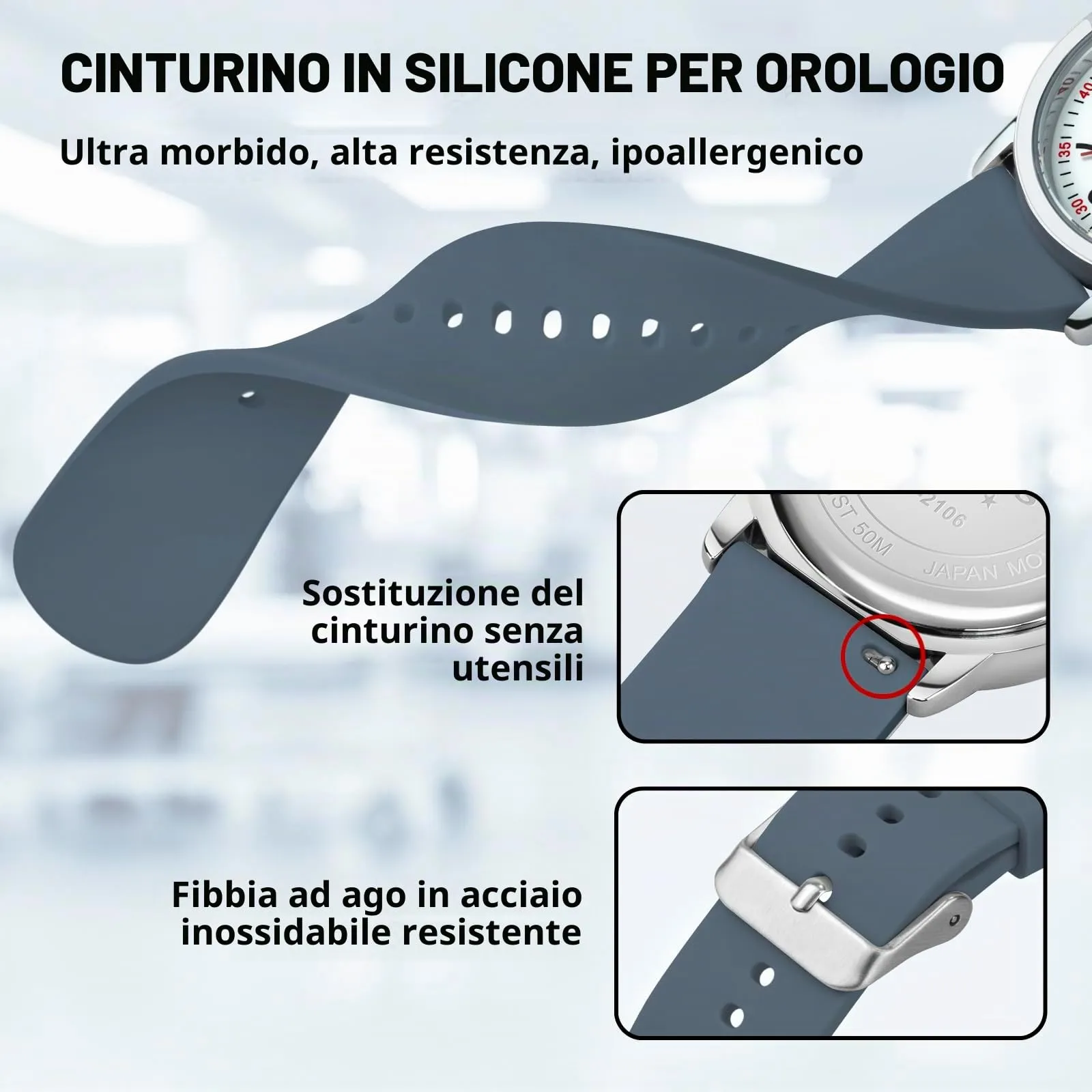 PINDOWS Orologio da Infermiere, per Professionisti Medici, Studenti, Donne e Uomini, Impermeabile 30M, Quadrante Luminoso con Lancetta dei Secondi - immagine 6