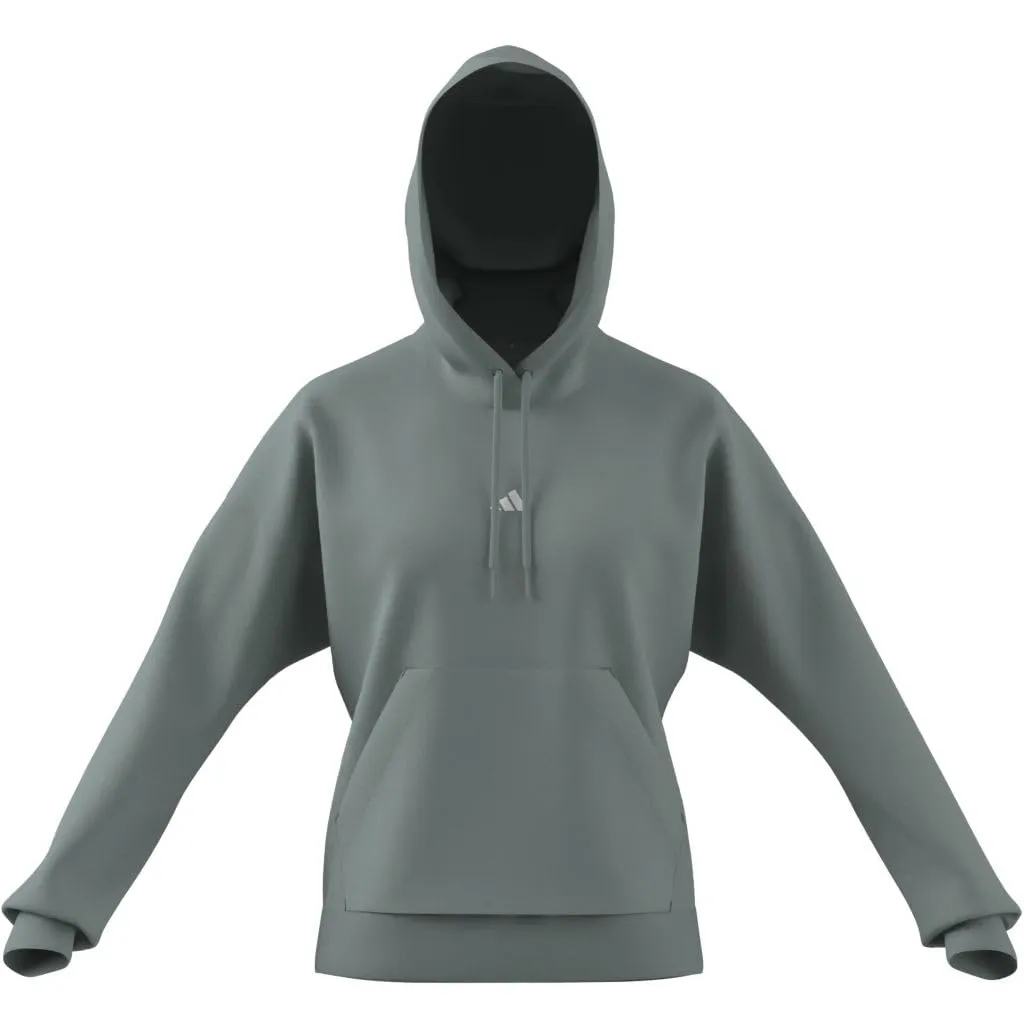 adidas Femme Essentials Small Logo French Terry Hoodie, Wonder Sage/White, XS - immagine 5
