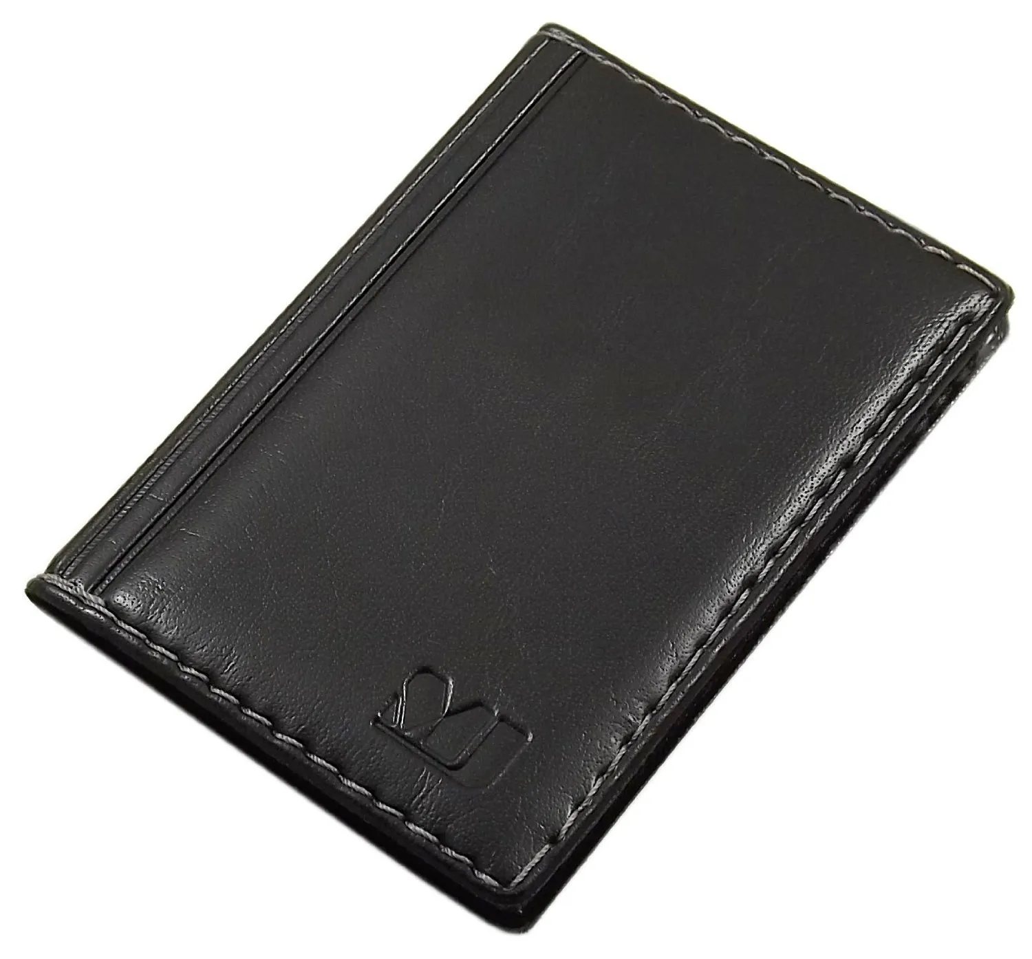 myledershop Porta carte di credito con 12 scomparti MJ-Design-Germany Made in UE in diversi colori e designs (Design 1 / Nero) - immagine 1