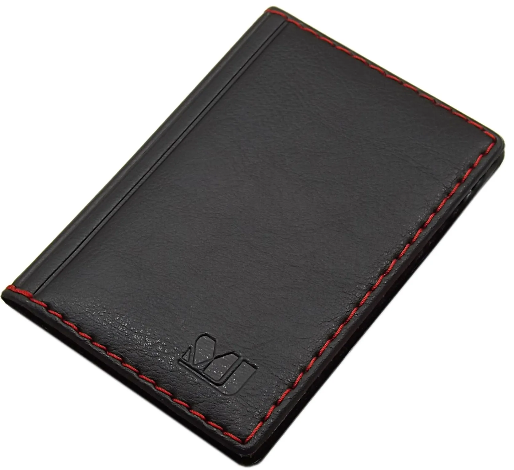 myledershop Porta carte di credito con 12 scomparti MJ-Design-Germany Made in UE in diversi colori e designs (Design 4 / Nero) - immagine 1