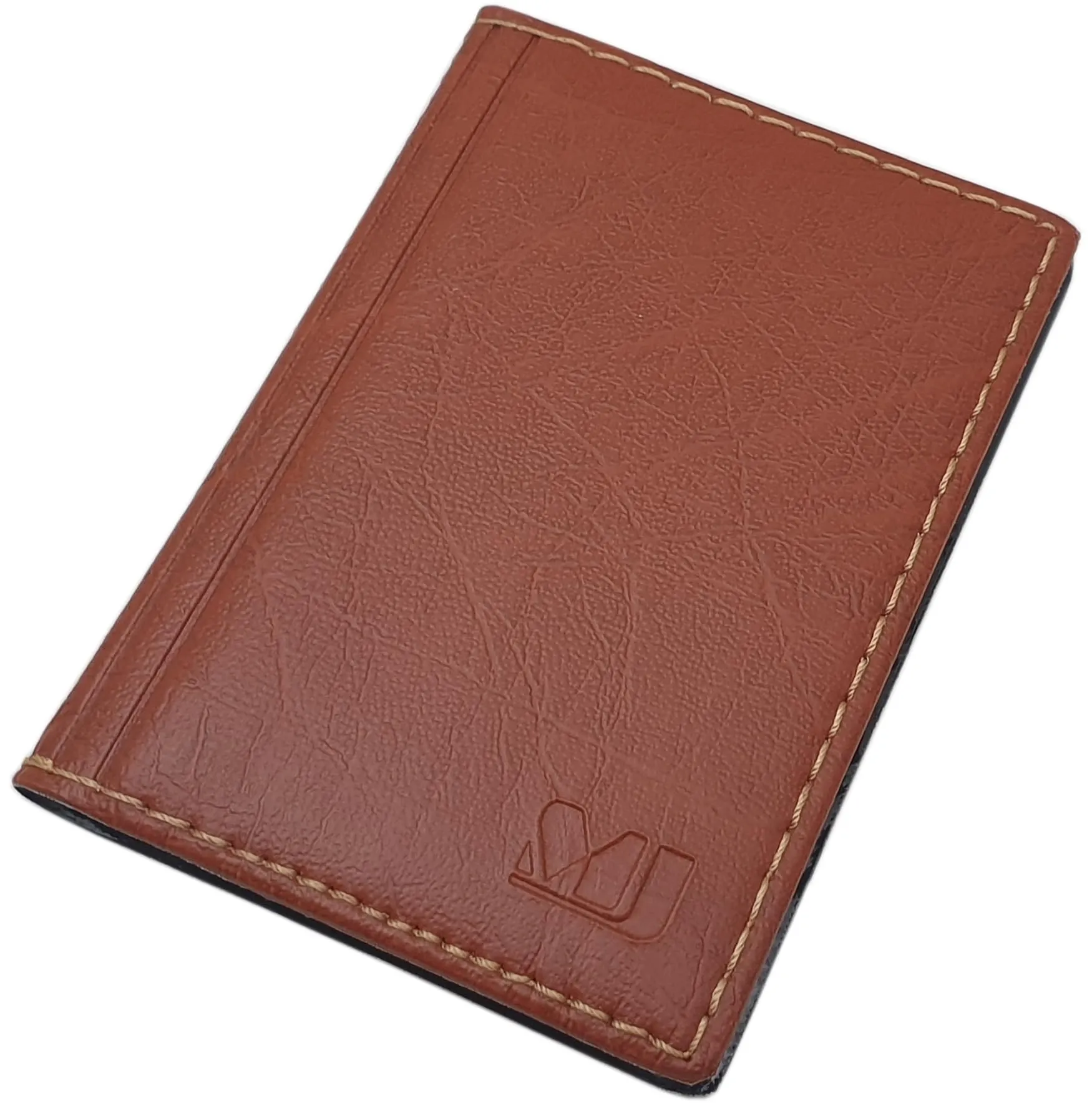 myledershop Porta carte di credito con 12 scomparti MJ-Design-Germany Made in UE in diversi colori e designs (Design 3 / Marrone) - immagine 1
