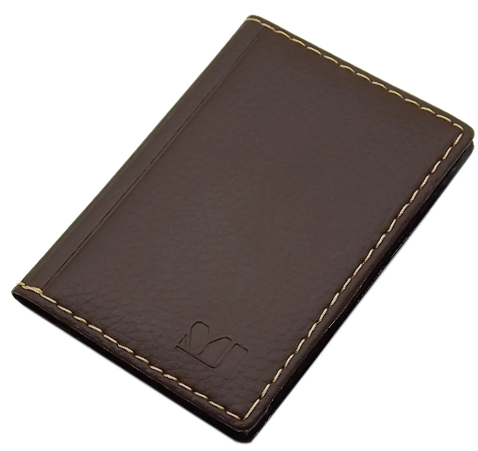 myledershop Porta carte di credito con 12 scomparti MJ-Design-Germany Made in UE in diversi colori e designs (Design 2 / Marrone) - immagine 1