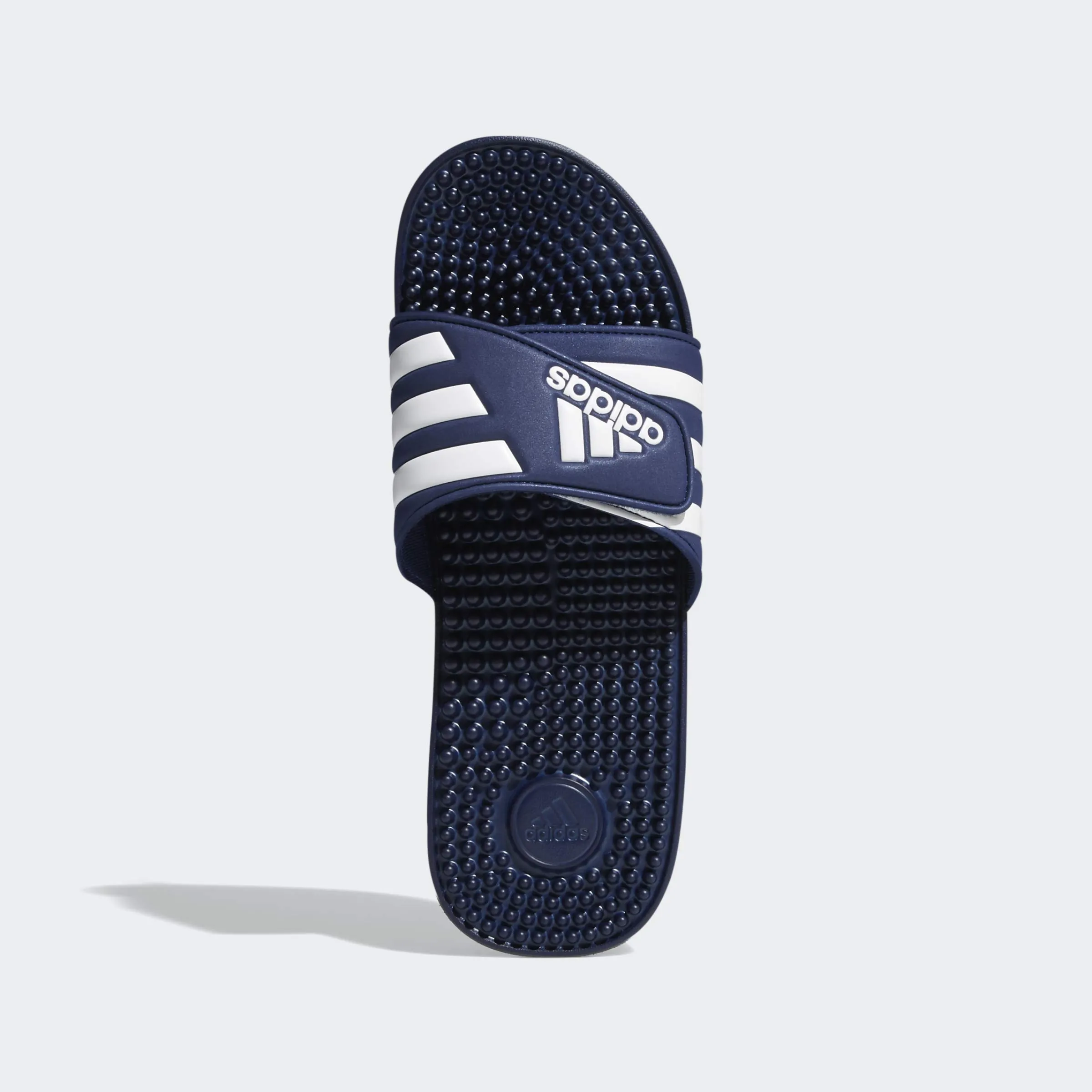 adidas Unisex - Adulto Adissage Slides Slipper, Dark Blue / Cloud White / Dark Blue, 44.5 EU - immagine 5