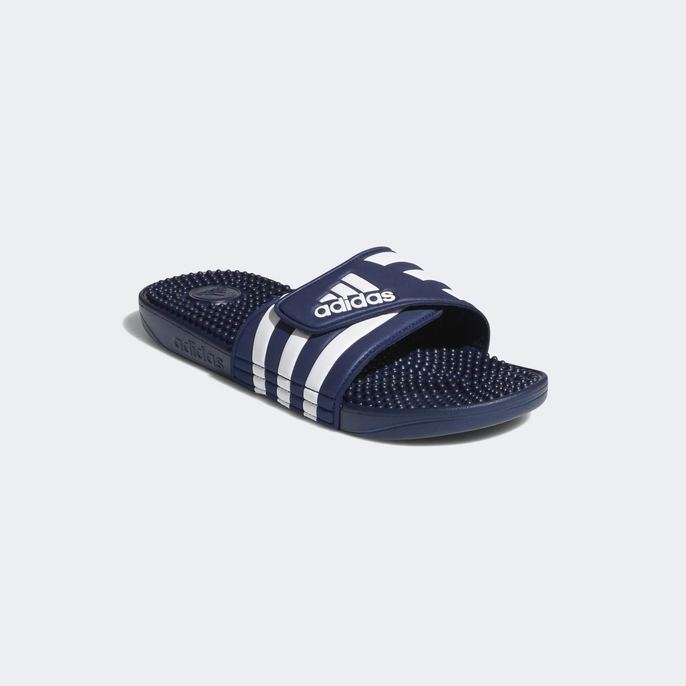 adidas Unisex - Adulto Adissage Slides Slipper, Dark Blue / Cloud White / Dark Blue, 44.5 EU - immagine 7