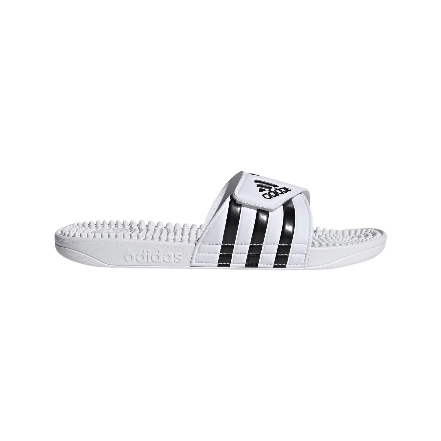 adidas Unisex - Adulto Adissage Slides Sandal, Cloud White / Core Black / Cloud White, 42 EU - immagine 1