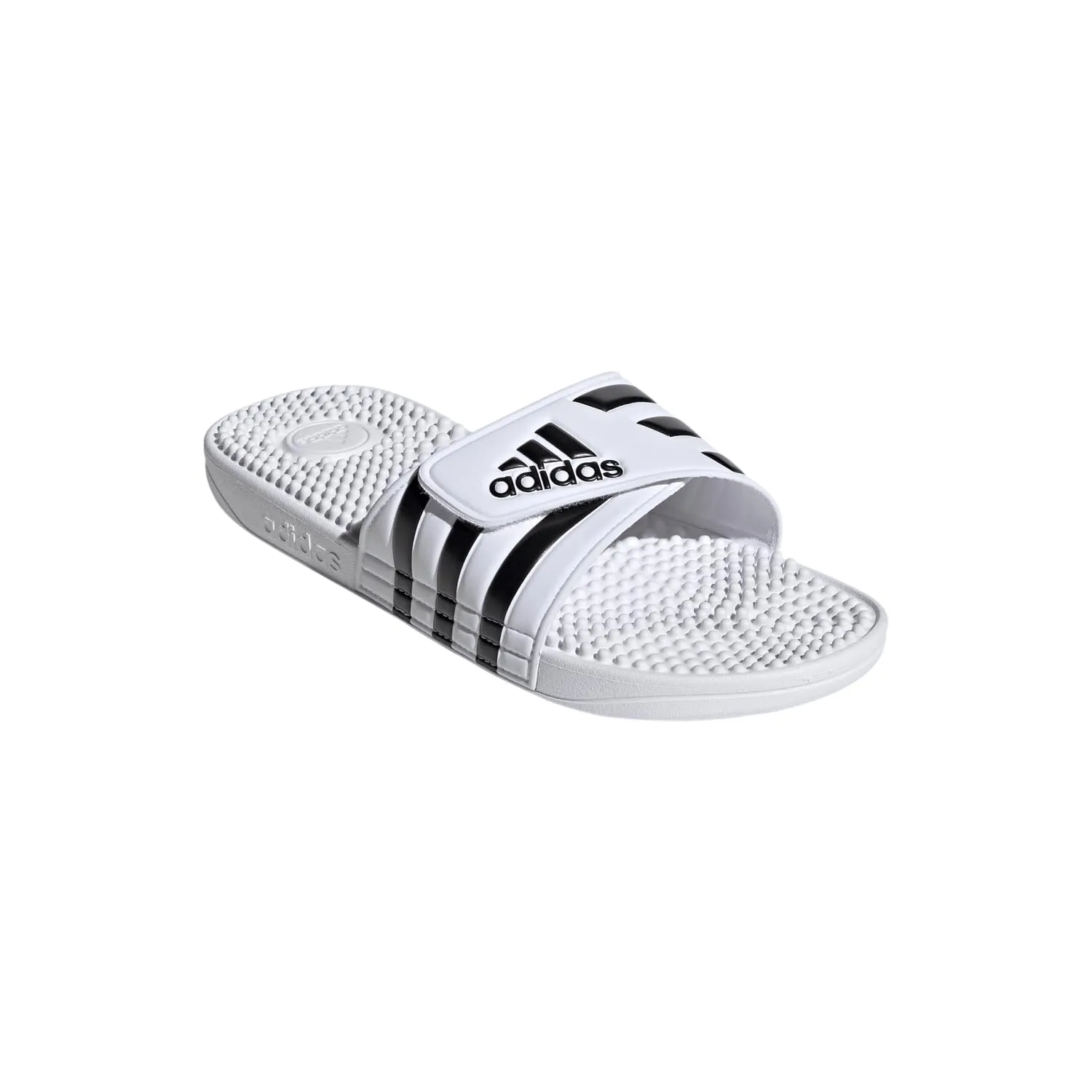 adidas Unisex - Adulto Adissage Slides Sandal, Cloud White / Core Black / Cloud White, 40.5 EU - immagine 7