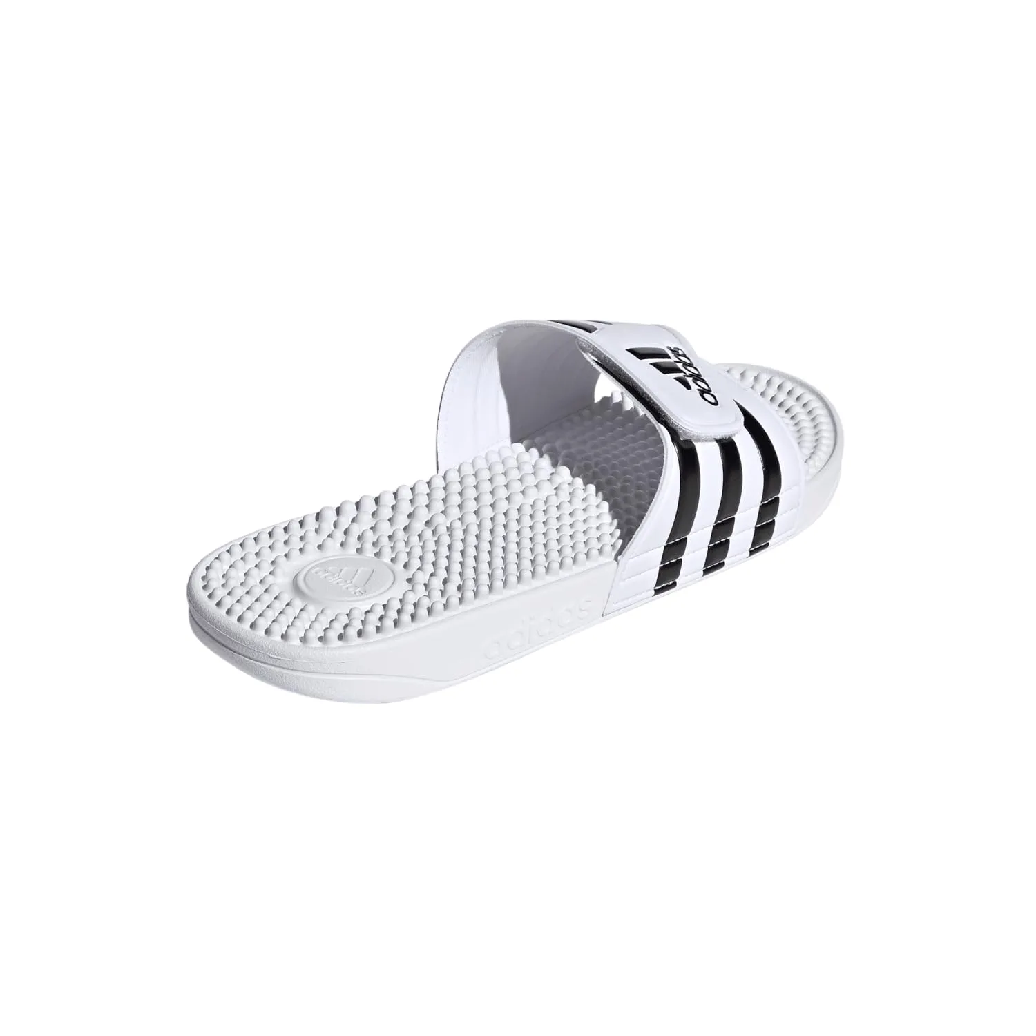 adidas Unisex - Adulto Adissage Slides Sandal, Cloud White / Core Black / Cloud White, 40.5 EU - immagine 8