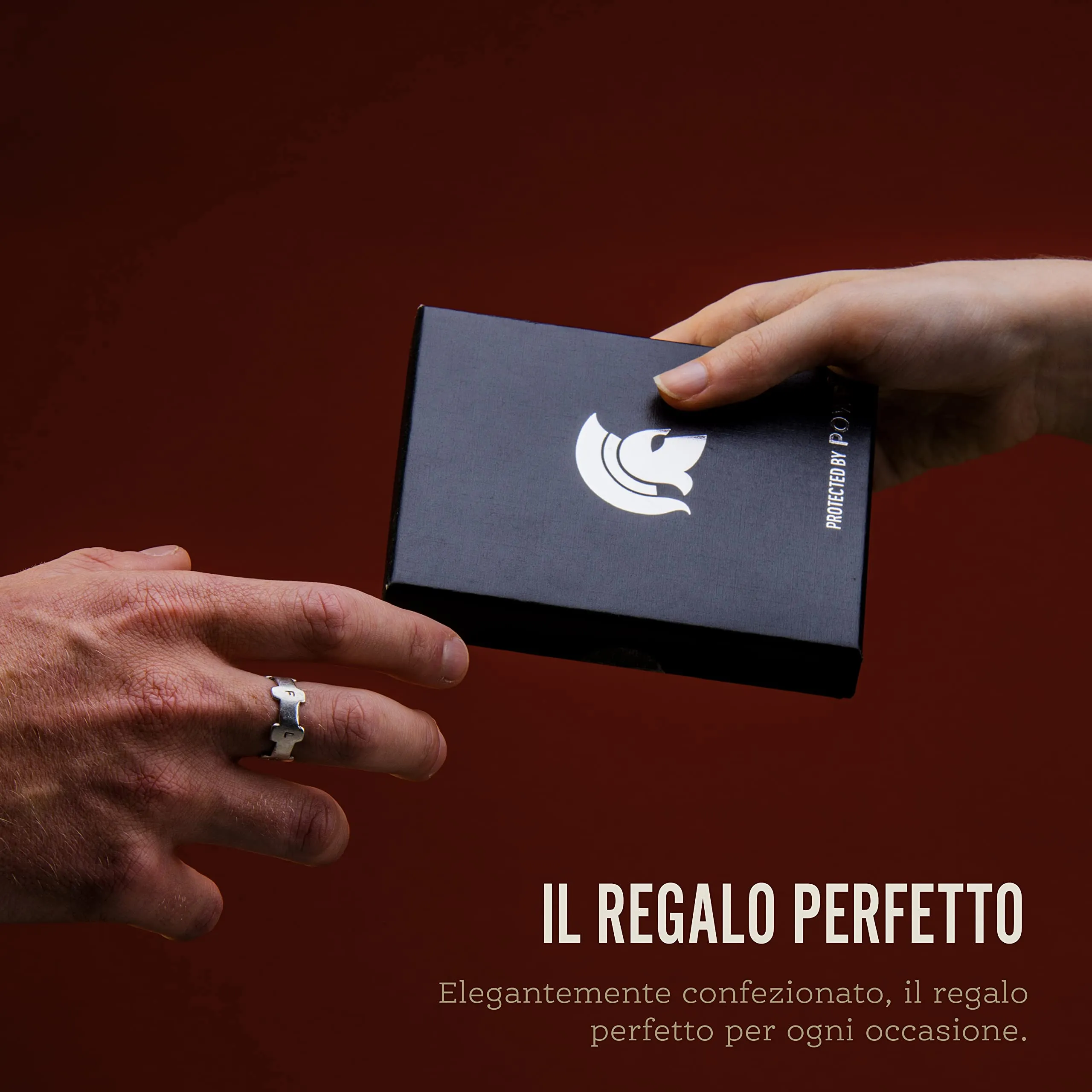 POWR - Portatessere Uomo - Portafoglio Uomo Slim - Porta Badge RFID - Porta Carte Di Credito Uomo - Mini Wallet Tascabile - Portaschede Sottile - Smart Card Holder Wallet - immagine 5