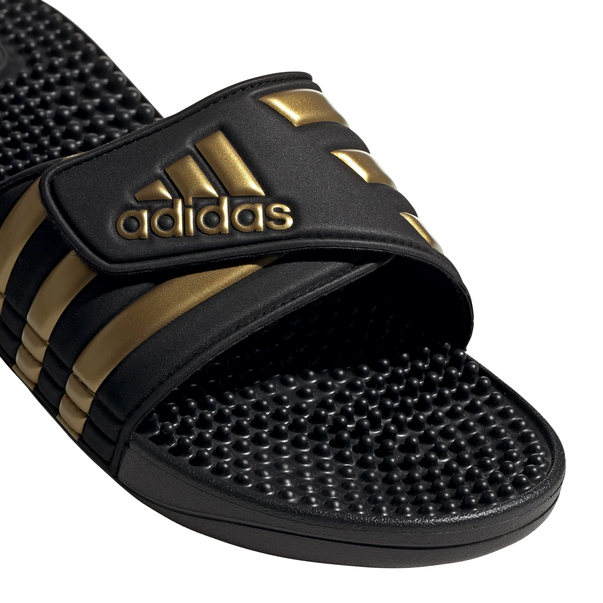 adidas Adissage, Infradito Unisex Adulto, Nero Core Black Gold Met Core Black, 36.5 EU - immagine 6