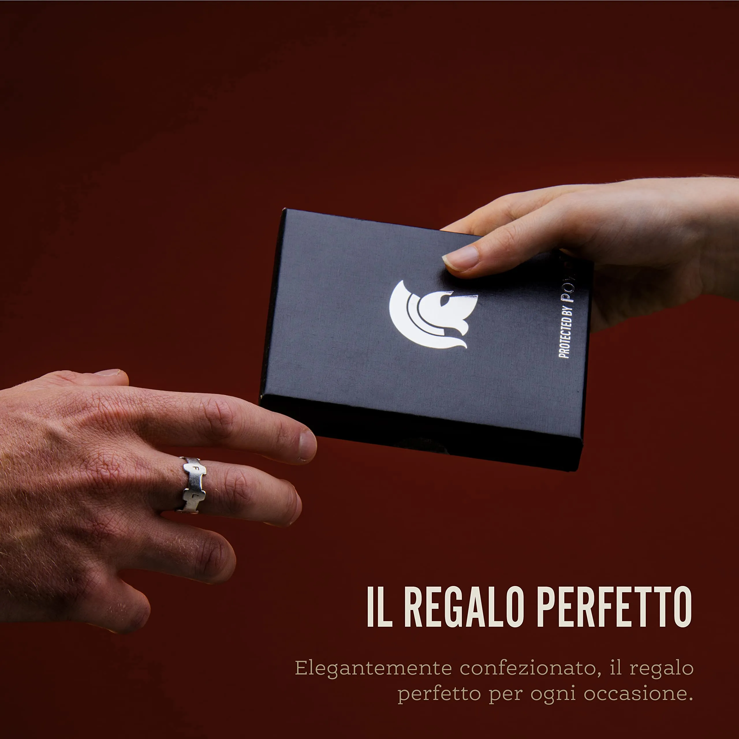 POWR - Portatessere Uomo - Portafoglio Uomo Slim - Porta Badge RFID - Porta Carte Di Credito Uomo - Mini Wallet Tascabile - Portaschede Sottile - Smart Card Holder Wallet - immagine 5