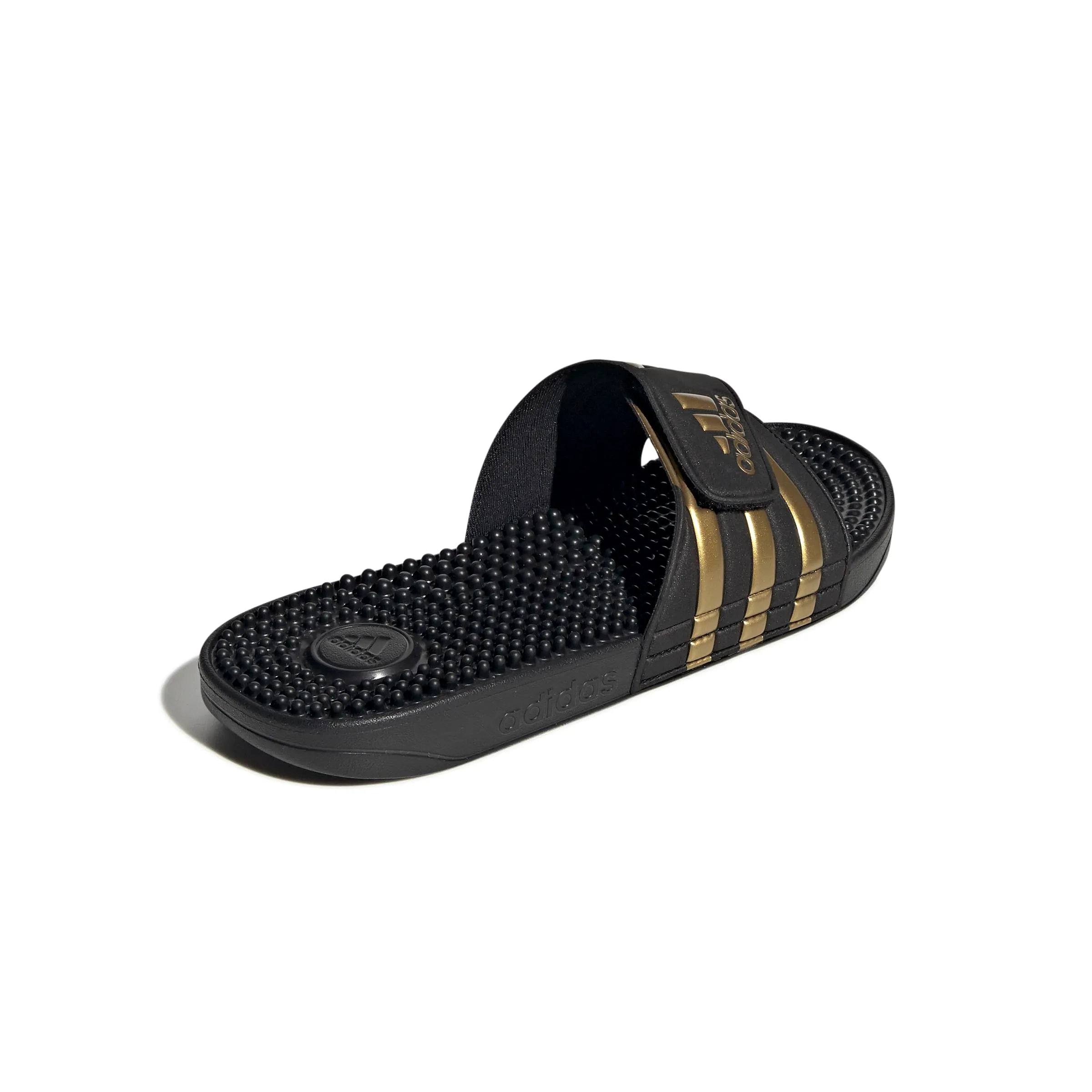 adidas Unisex - Adulto Adissage Slides Slipper, Core Black / Gold Metallic / Core Black, 50 EU - immagine 6