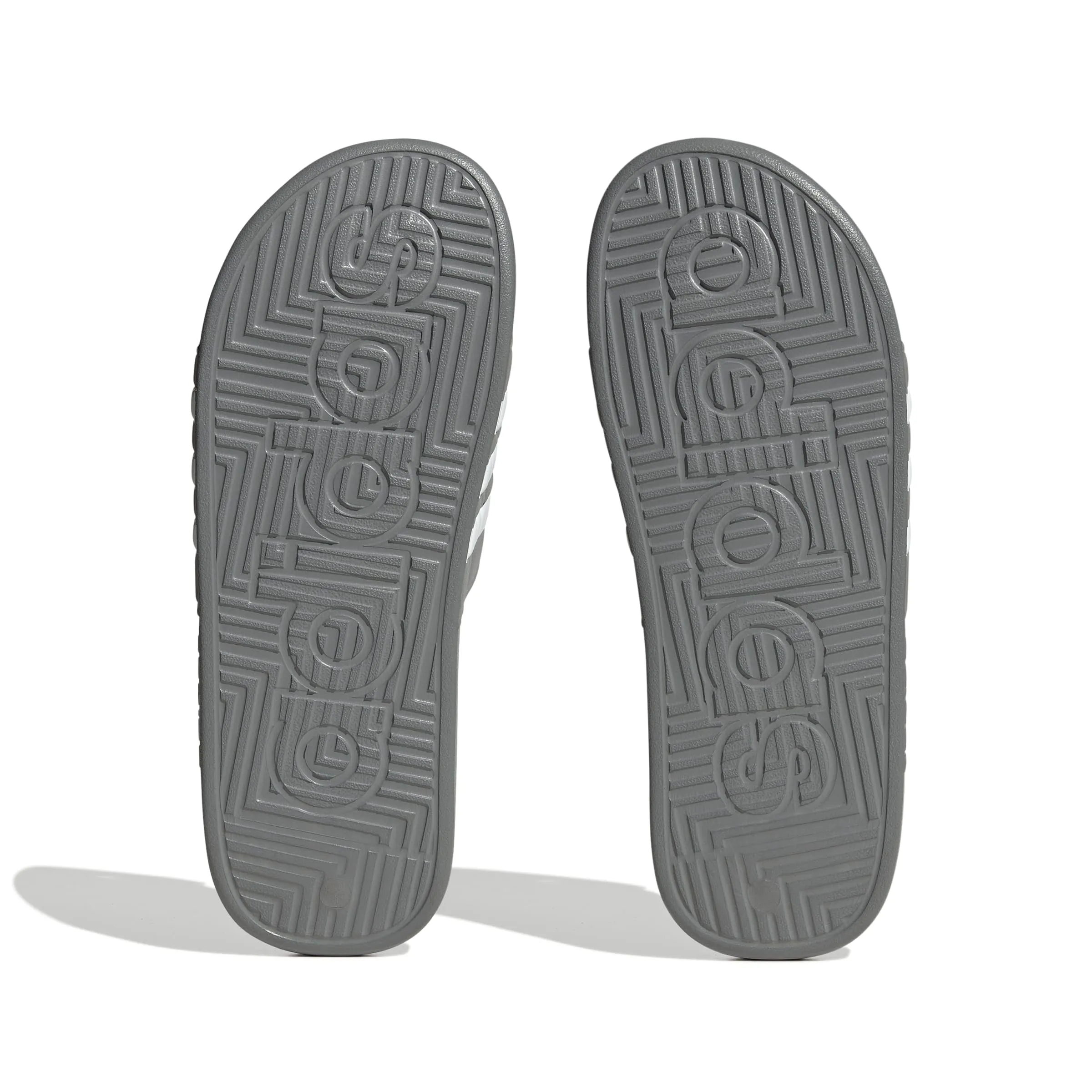 adidas Sandali Adissage Unisex Adulto, Grigio/Bianco/Grigio, 5 US Women/4 US Men - immagine 3