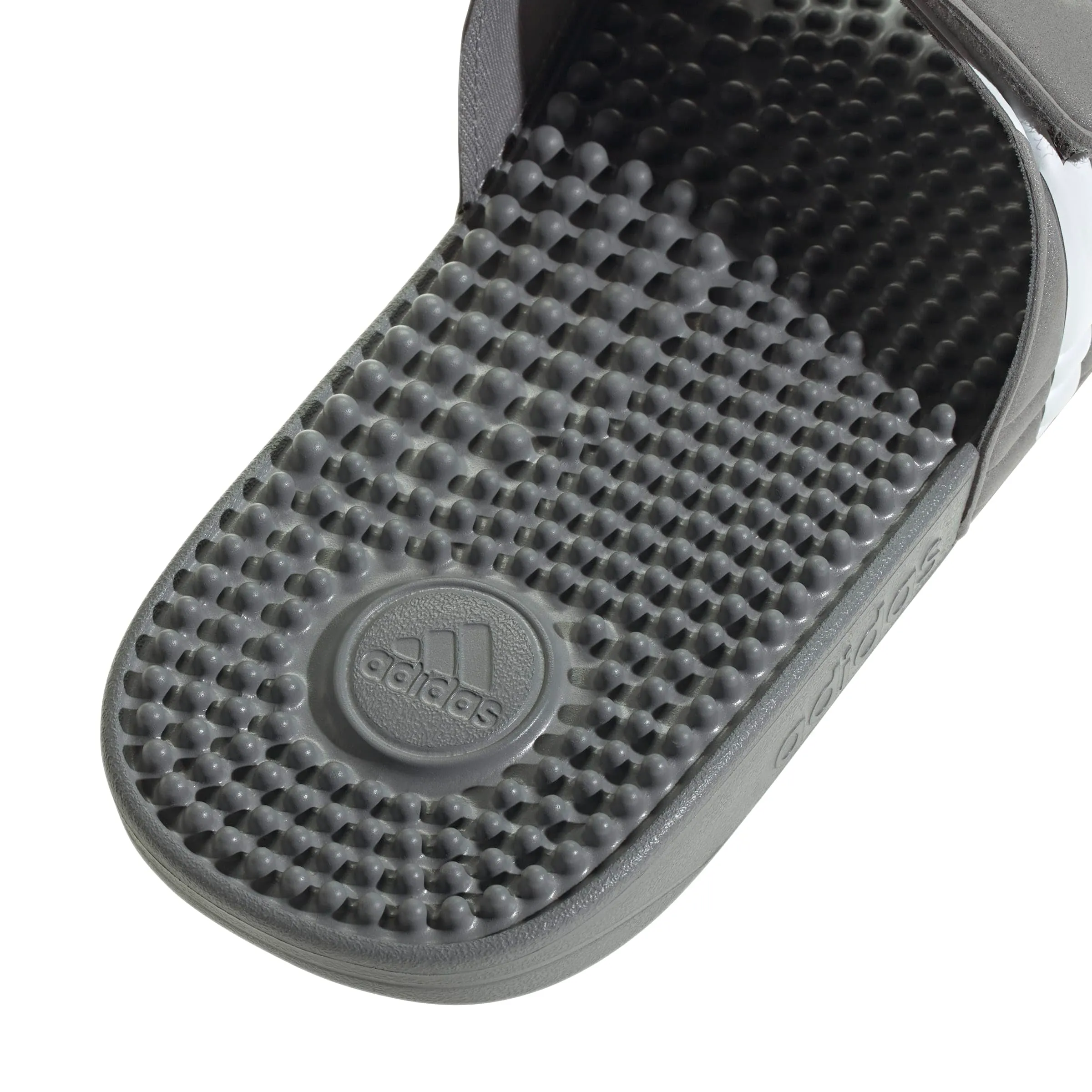 adidas Sandali Adissage unisex per adulti, grigio/bianco/grigio, 18 donna/17 uomo - immagine 7