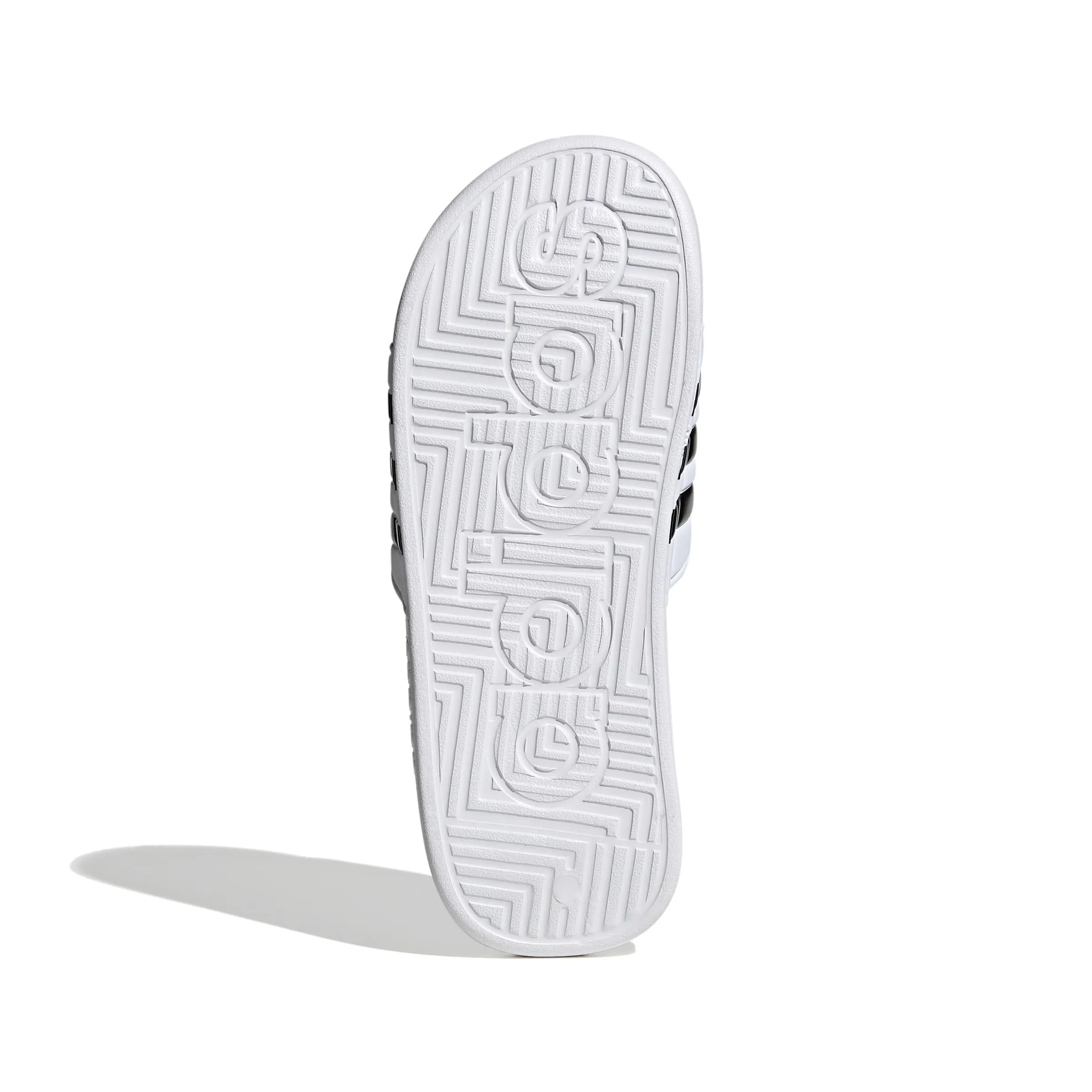 adidas Antiscivolo unisex Adissage Slides, Bianco Core Nero Bianco, 52 2/3 EU - immagine 3