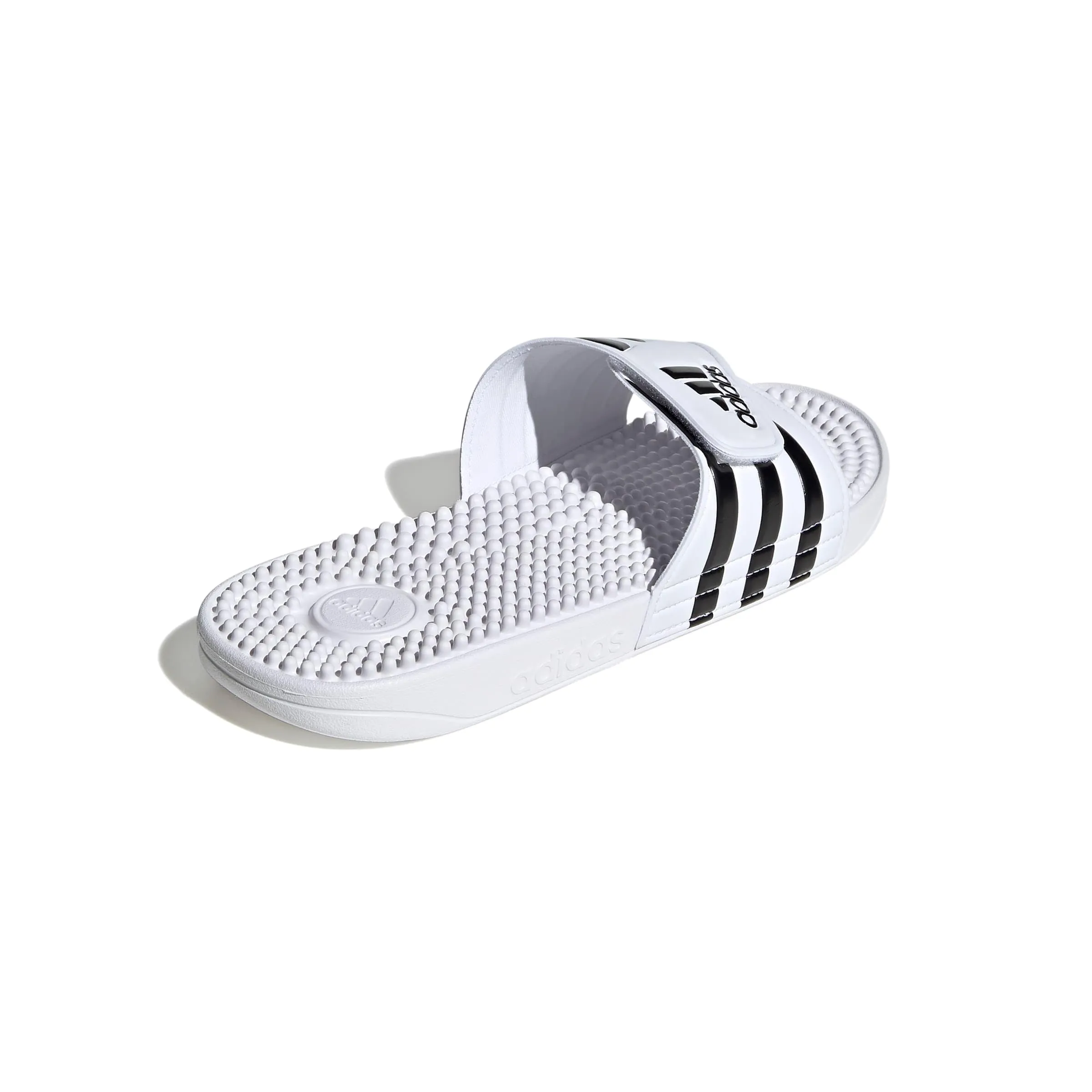 adidas Antiscivolo unisex Adissage Slides, Bianco Core Nero Bianco, 52 2/3 EU - immagine 5