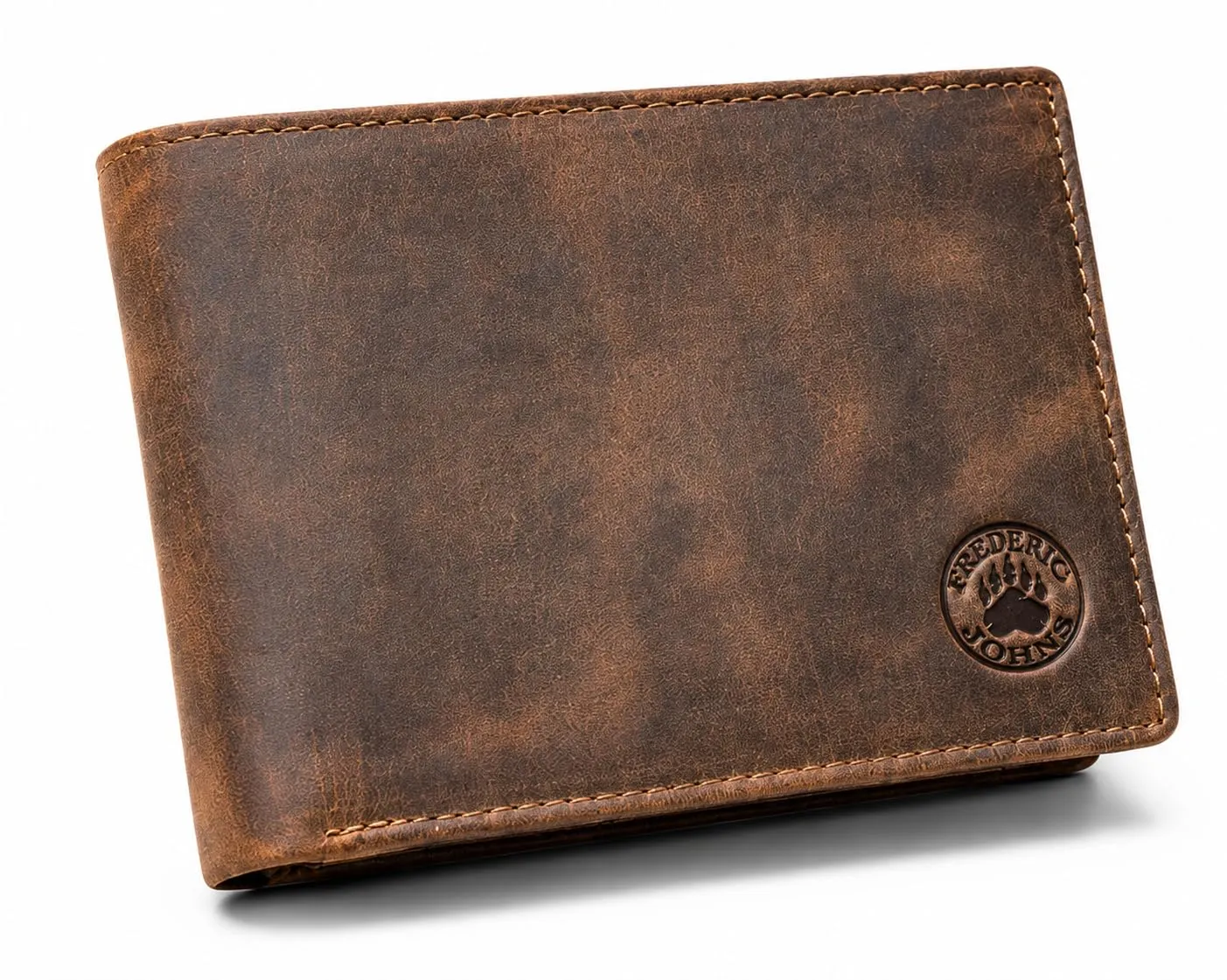 Frédéric Johns Portafoglio Uomo Vera Pelle Stile Vintage con Protezione RFID - Portafoglio Elegante e Resistente - immagine 1