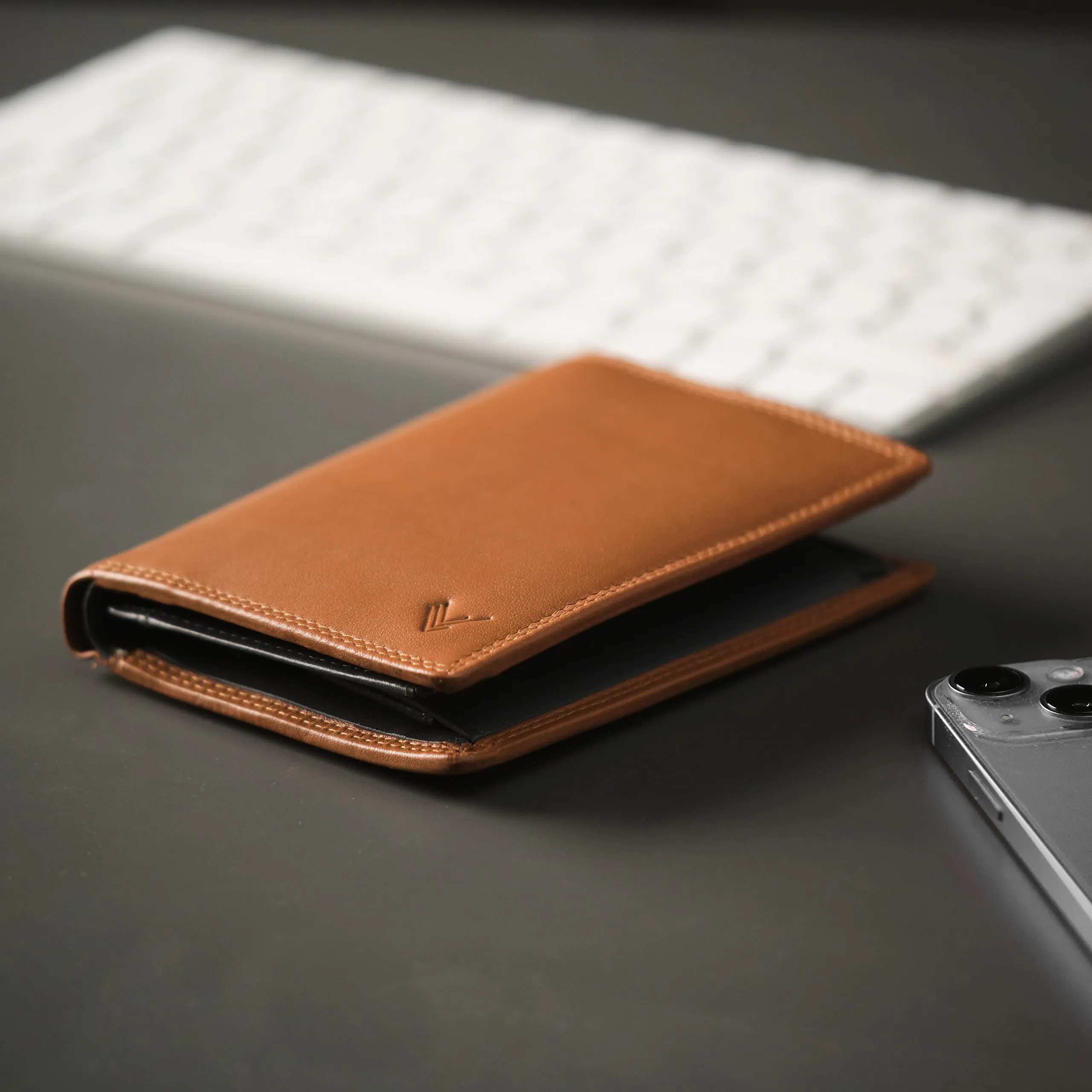 Portafoglio Verticale Uomo Slim Vera Pelle RFID Porta Carte Portamonete - immagine 7