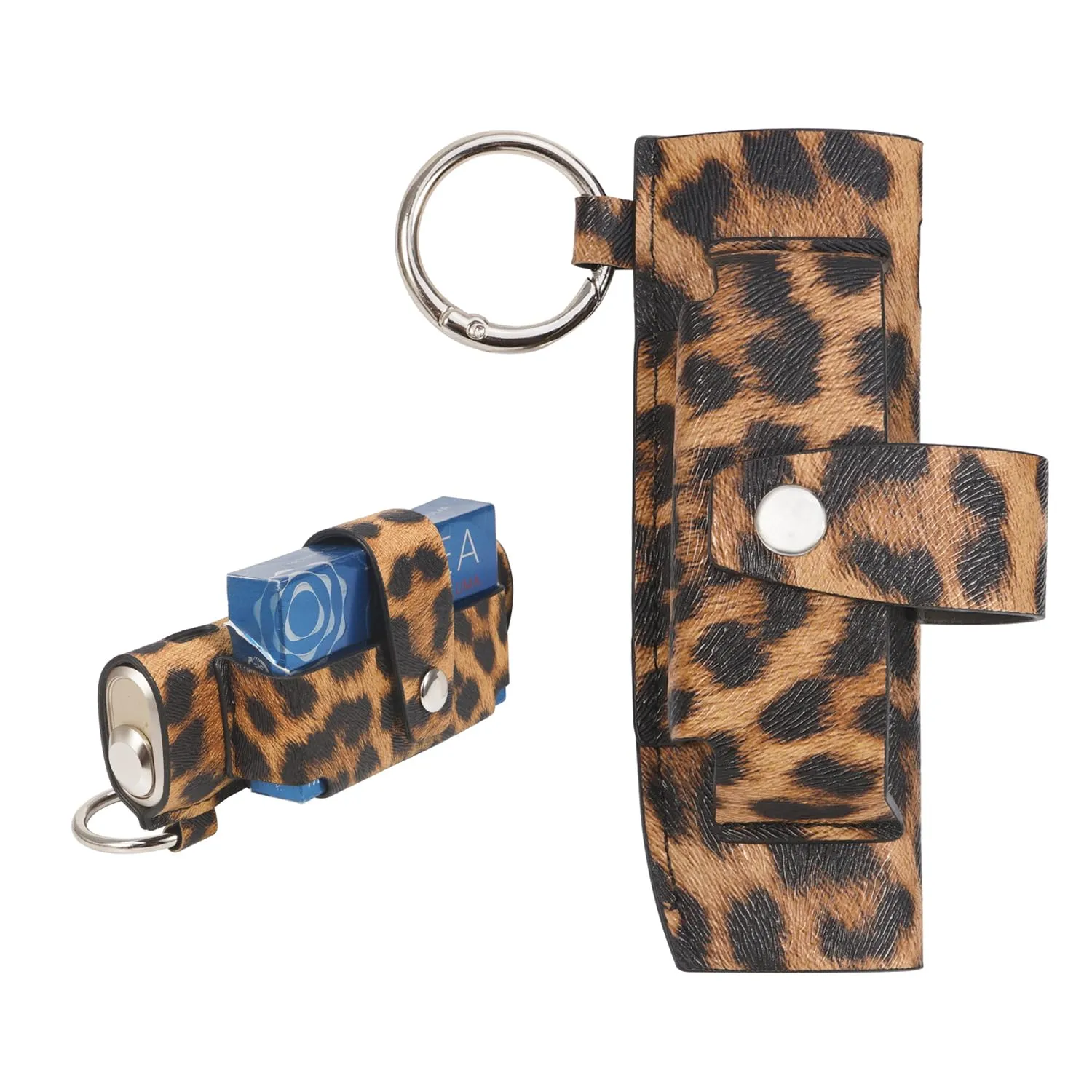 Custodia Case Organizzatore tutto in uno per iqos iluma one/ILUMA i one e portasigarette (W-Leopardo marrone) - immagine 1