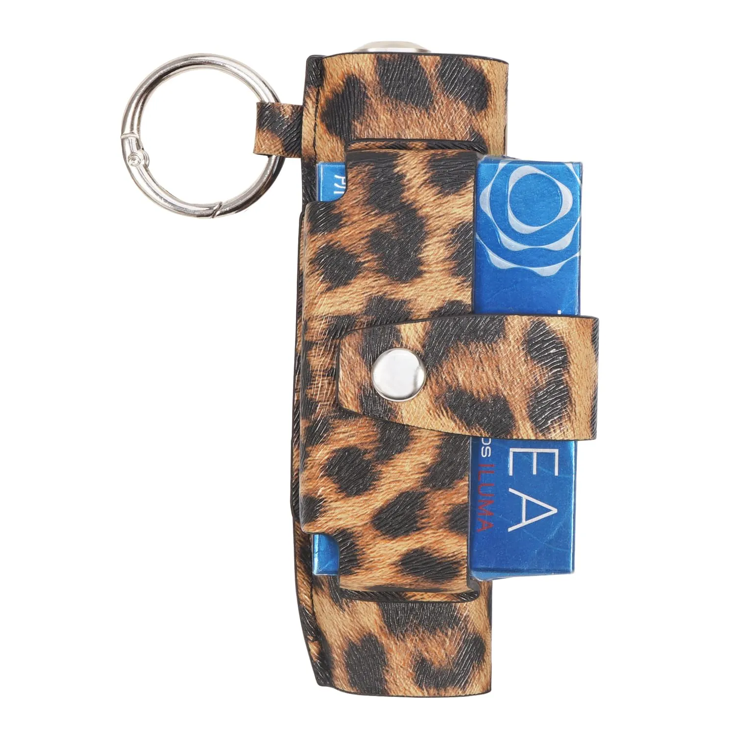 Custodia Case Organizzatore tutto in uno per iqos iluma one/ILUMA i one e portasigarette (W-Leopardo marrone) - immagine 2