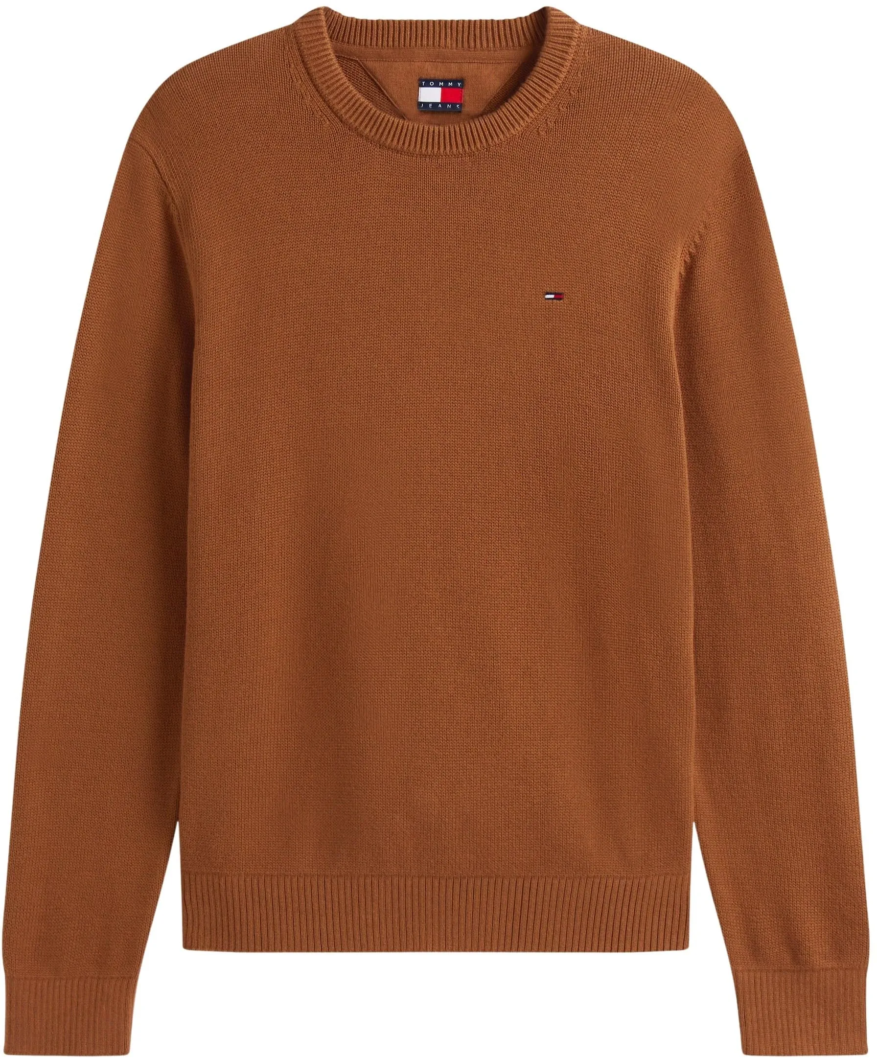 Tommy Jeans Uomo Pullover Sweater Slim Fit, Beige (Coastal Taupe), L - immagine 5