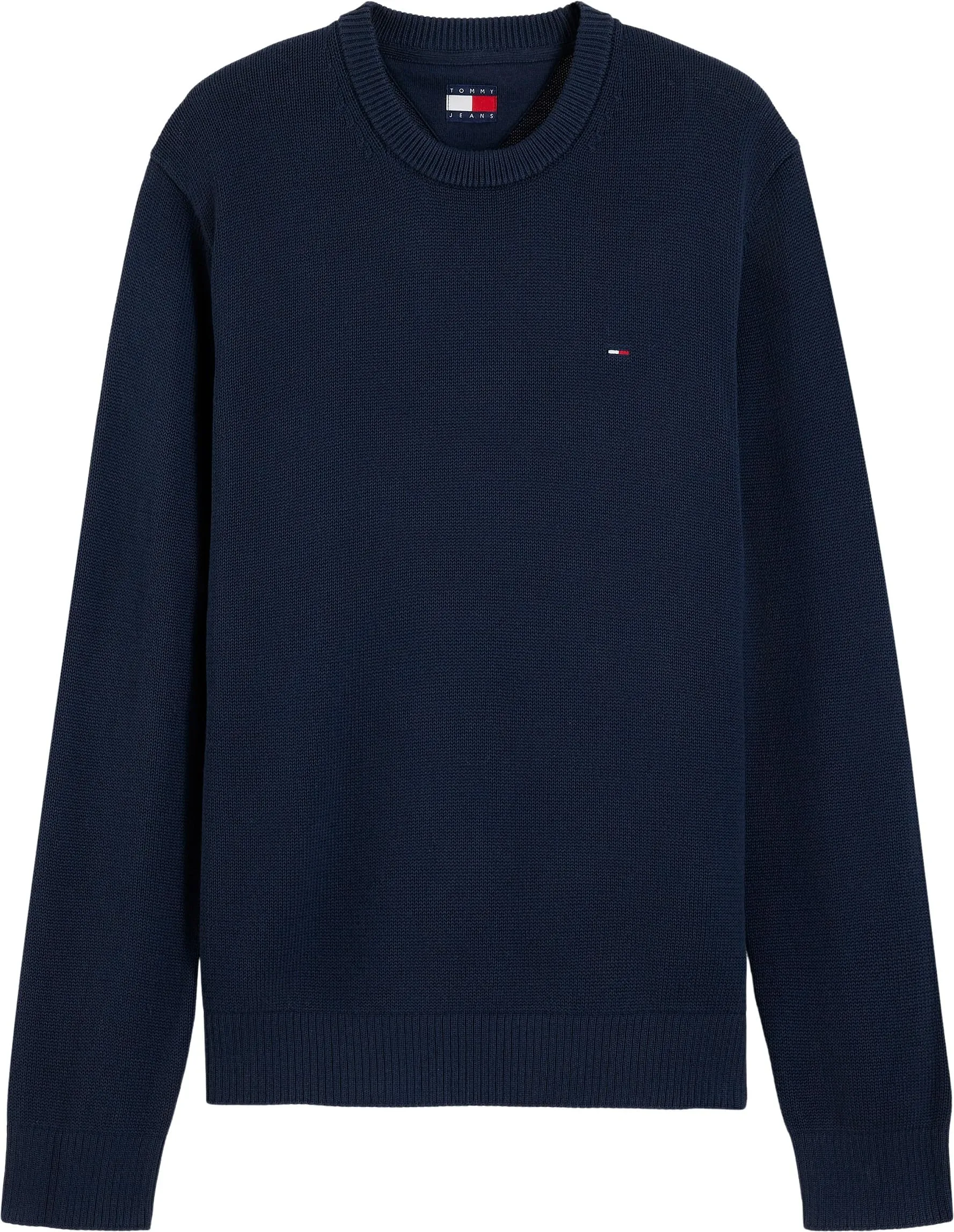 Tommy Jeans Uomo Pullover Sweater Slim Fit, Blu (Dark Night Navy), S - immagine 5