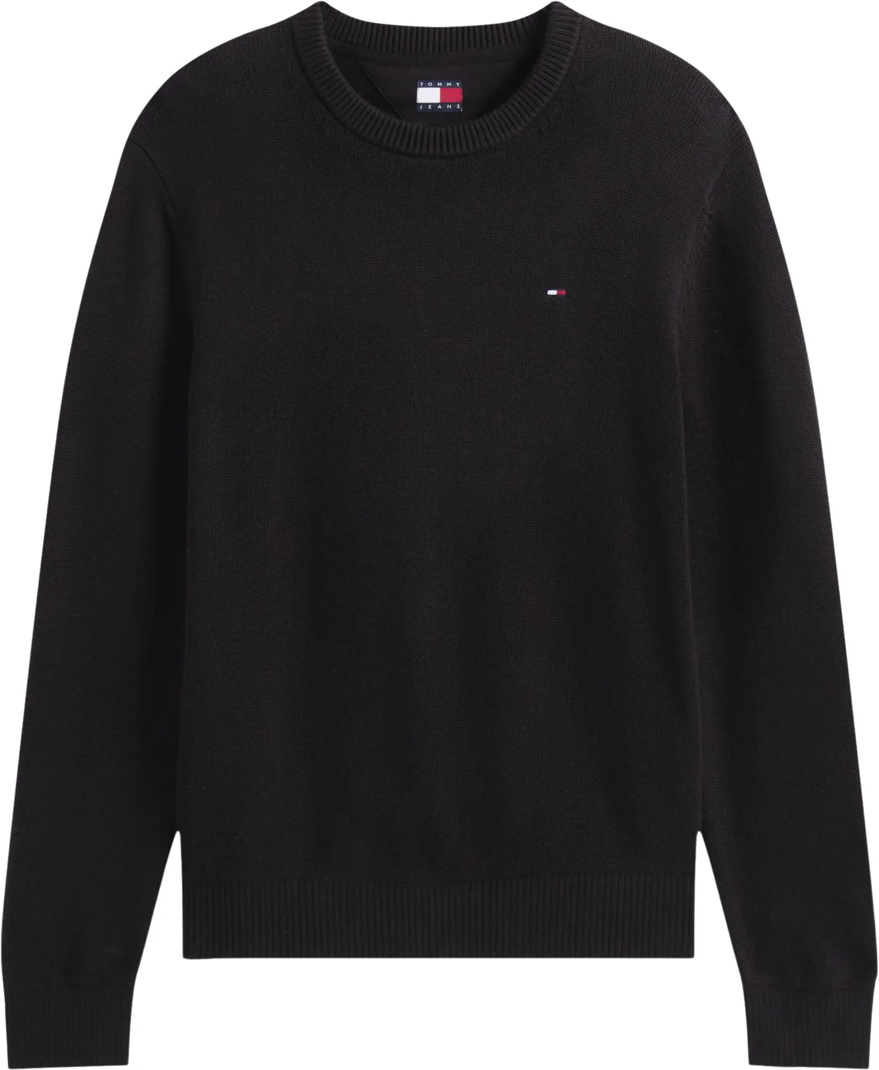 Tommy Jeans Uomo Pullover Sweater Slim Fit, Nero (Black), S - immagine 5