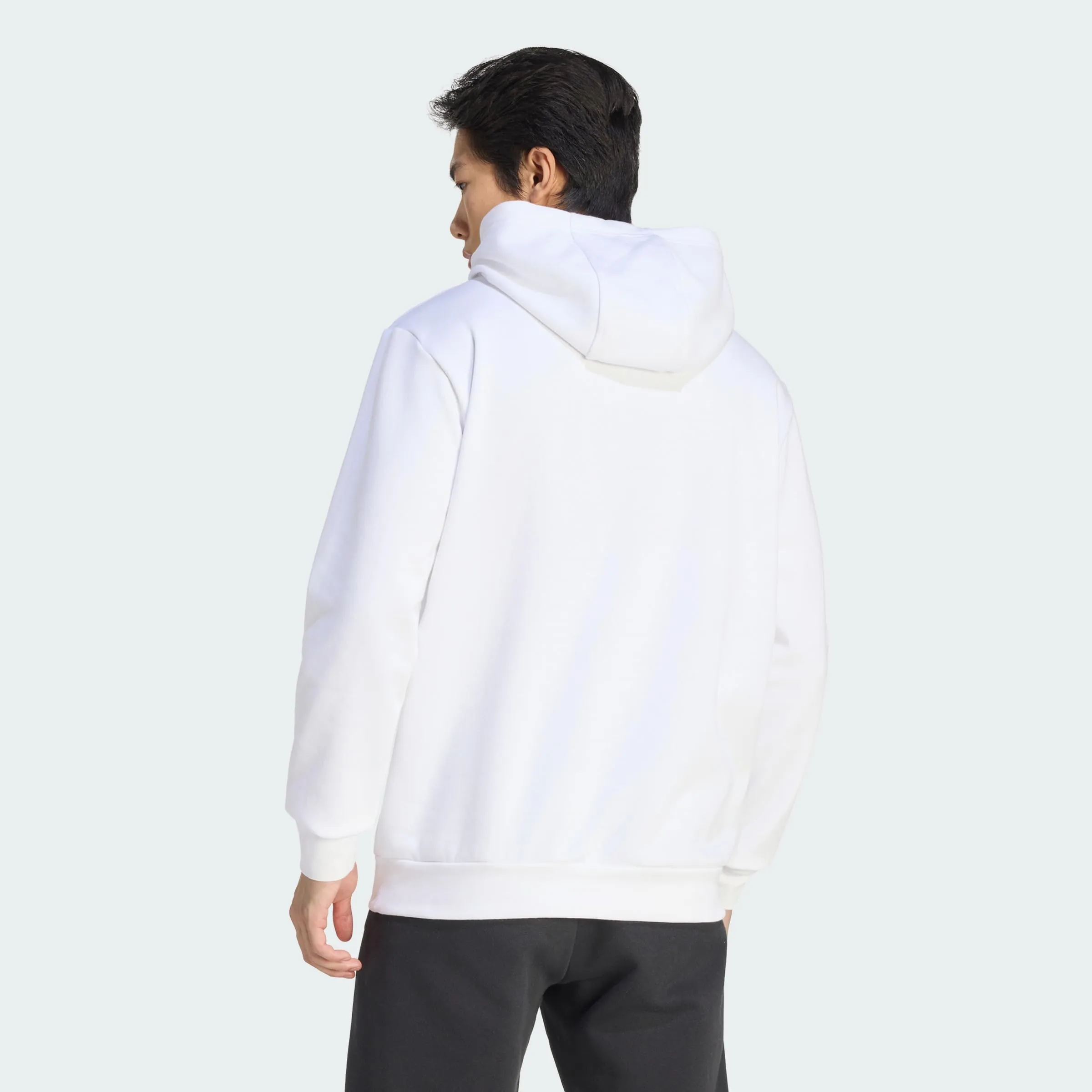 adidas Uomo Entrada26 Hoodie Sweatshirt, White/Black, M Extra Tall - immagine 4