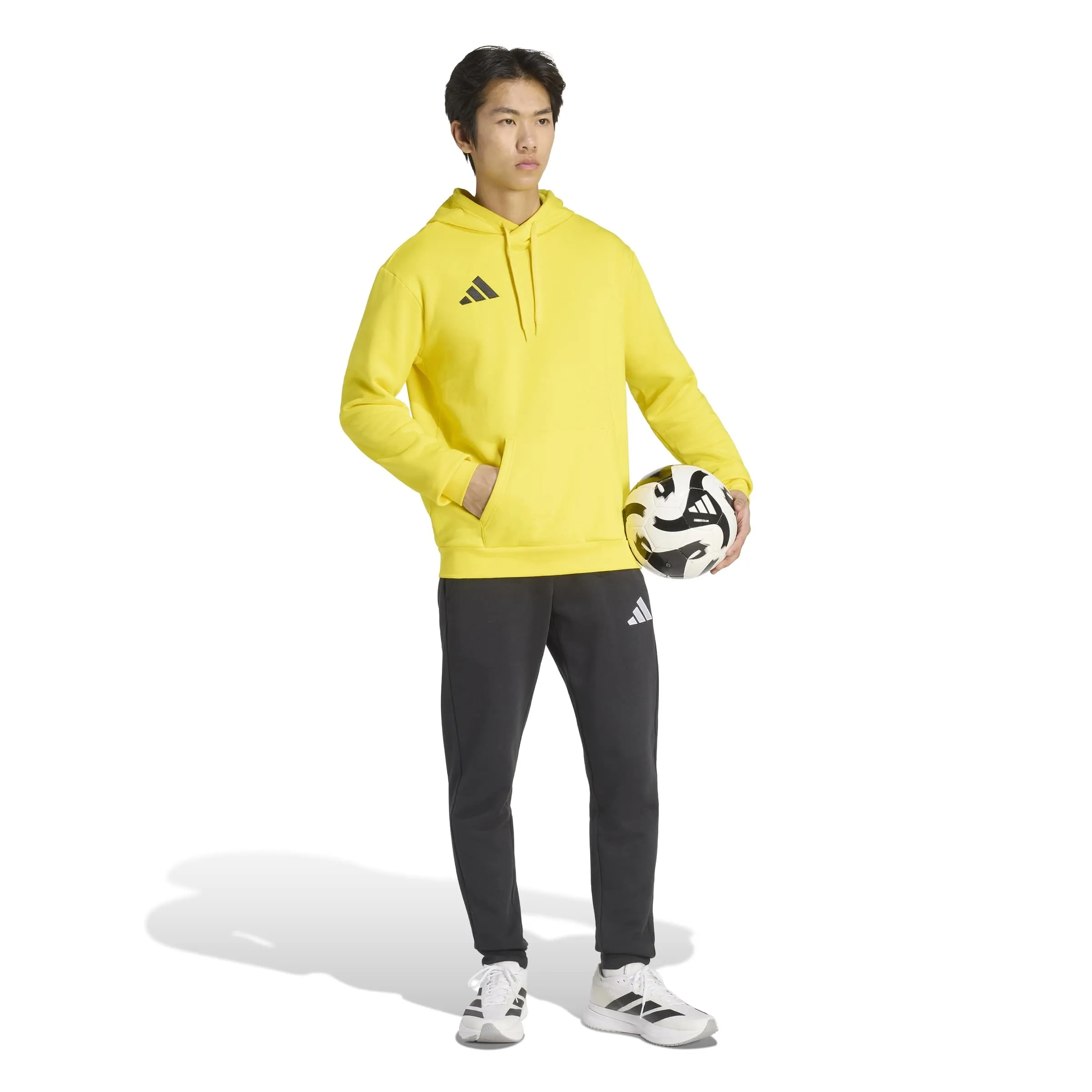 adidas Uomo Entrada26 Hoodie Sweatshirt, Team Yellow/Black, M Tall - immagine 6