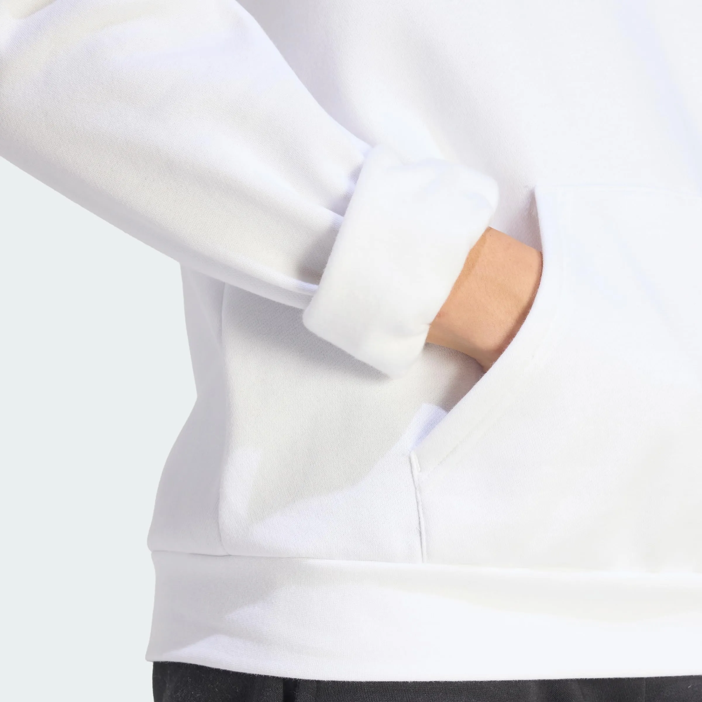 adidas Uomo Entrada26 Hoodie Sweatshirt, White/Black, XL Tall - immagine 3