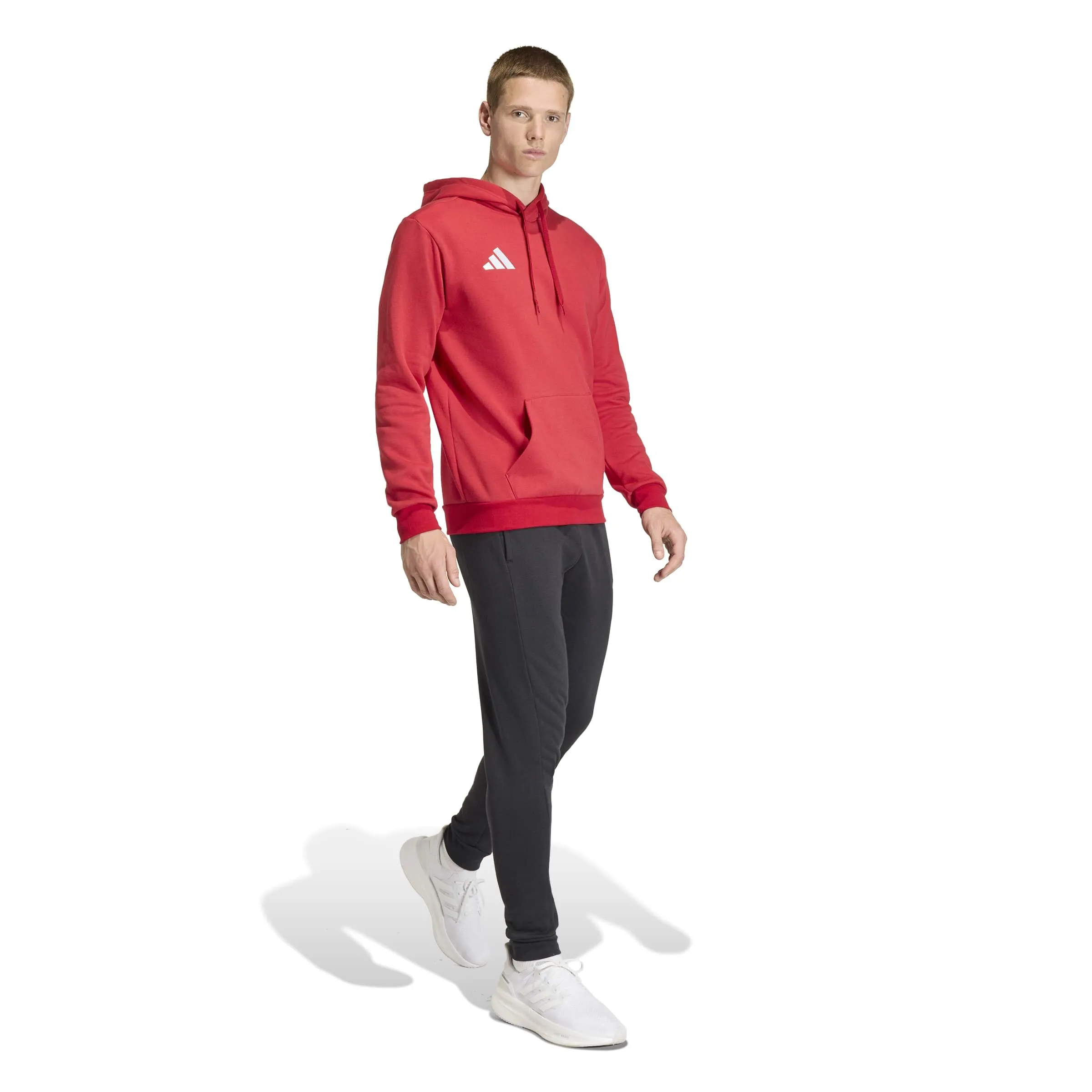 adidas Uomo Entrada26 Hoodie Sweatshirt, Team Power Red 2/White, M - immagine 6