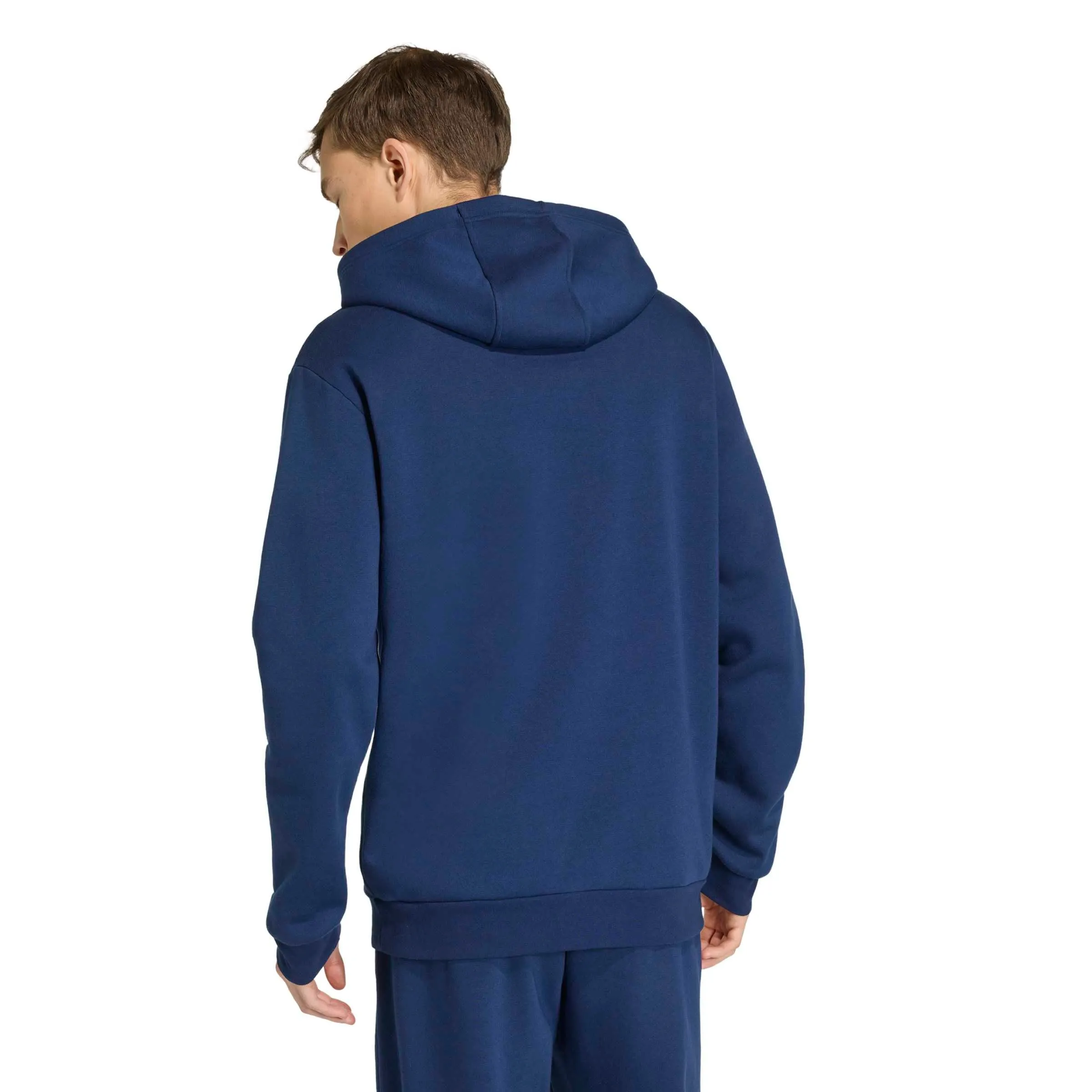 adidas Uomo Entrada26 Hoodie Sweatshirt, Team Navy Blue 2/White, XXL - immagine 2