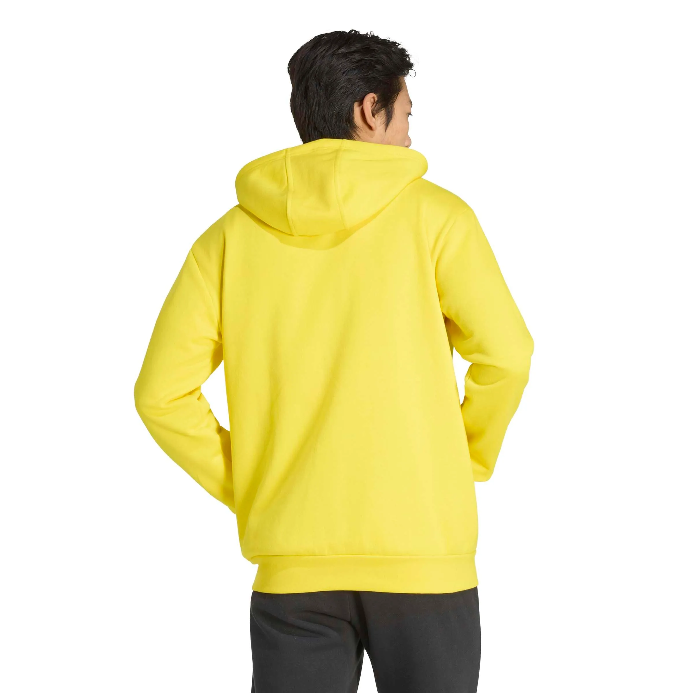 adidas Uomo Entrada26 Full Zip Hoodie Sweatshirt, Team Yellow/Black, M Tall - immagine 2