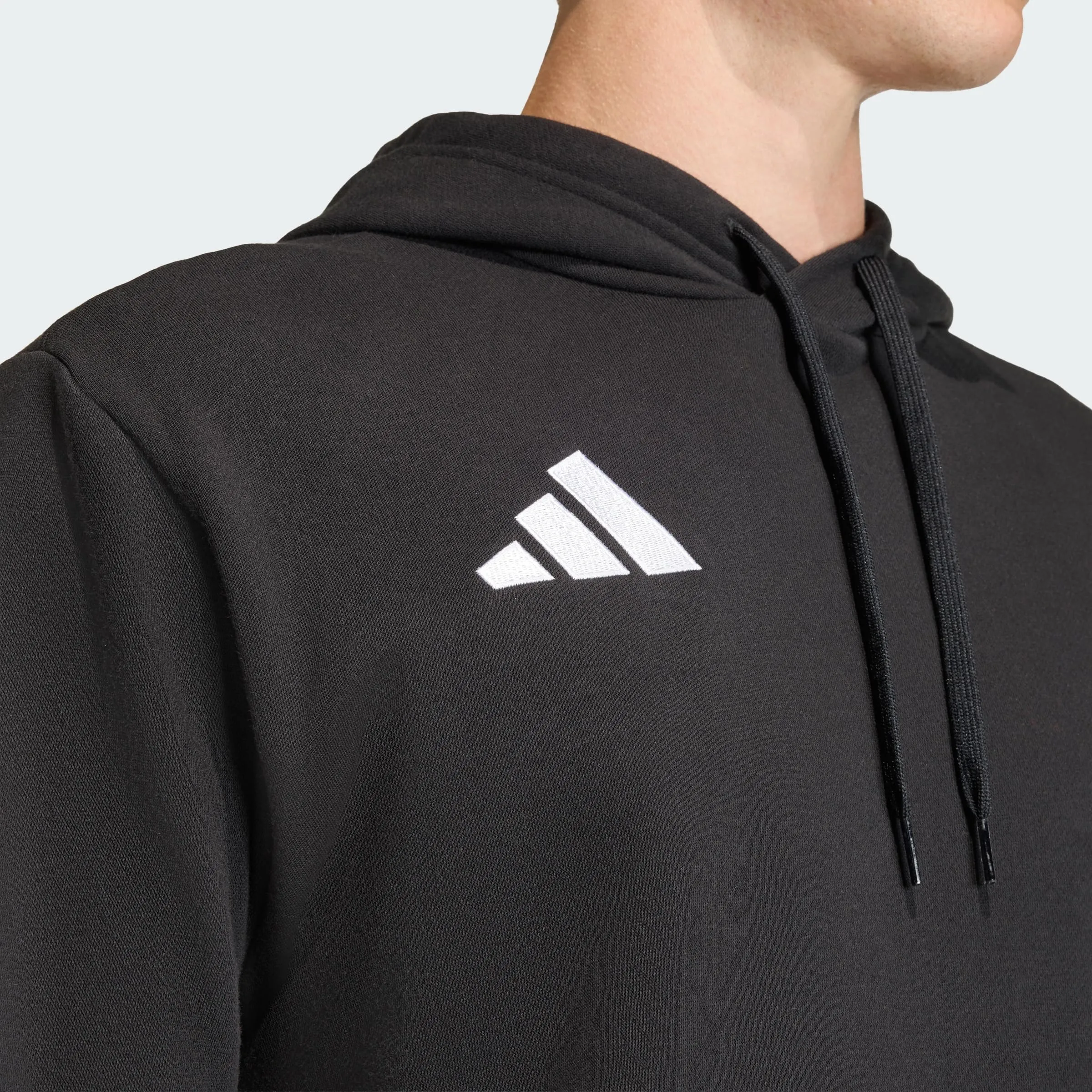 adidas Uomo Entrada26 Hoodie Sweatshirt, Black/White, XL Long - immagine 2