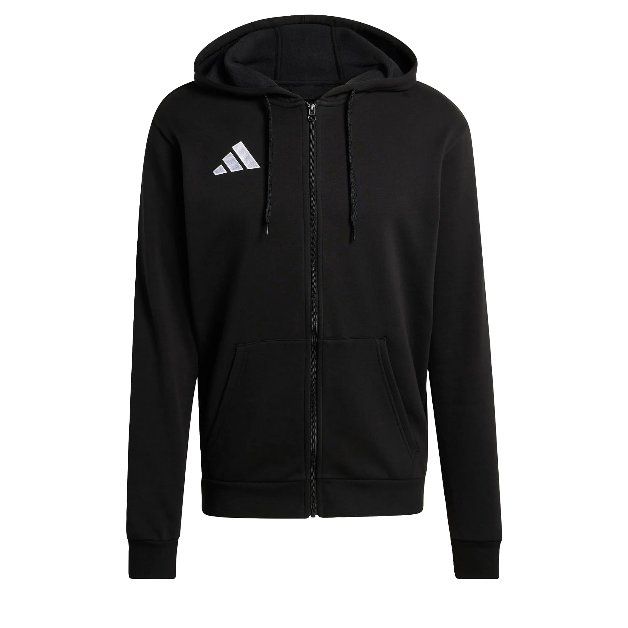 adidas Uomo Entrada26 Full Zip Hoodie Sweatshirt, Black/White, XXL - immagine 1