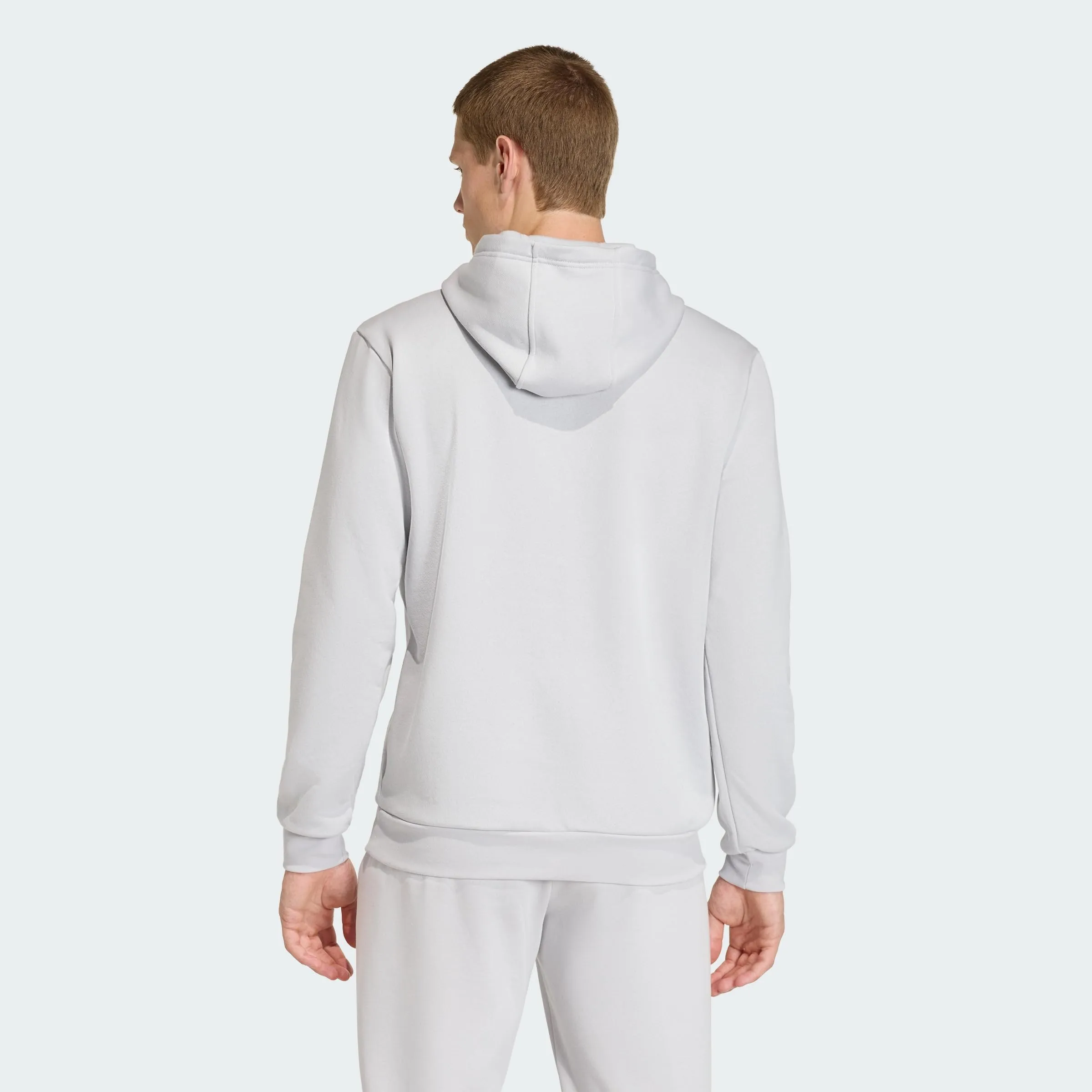adidas Uomo Entrada26 Hoodie Sweatshirt, Team Light Grey/White, S - immagine 5